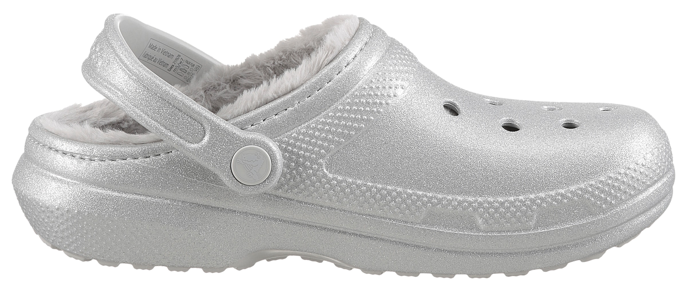 Crocs Clog »Classic Fuzz Lined Glitter«  mit Lüftungsöffnungen