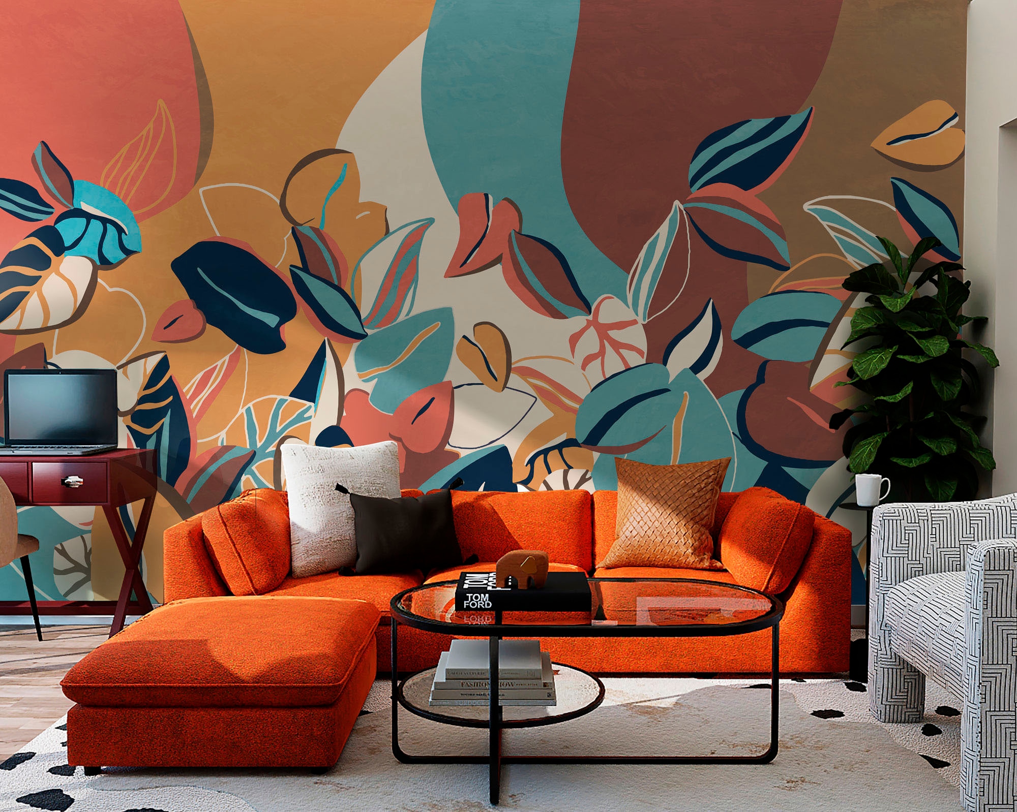 Komar Fototapete »Digitaldruck Vlies - Audrey - Größe 400 x 250 cm«, bedruckt, Wohnzimmer, Schlafzimmer