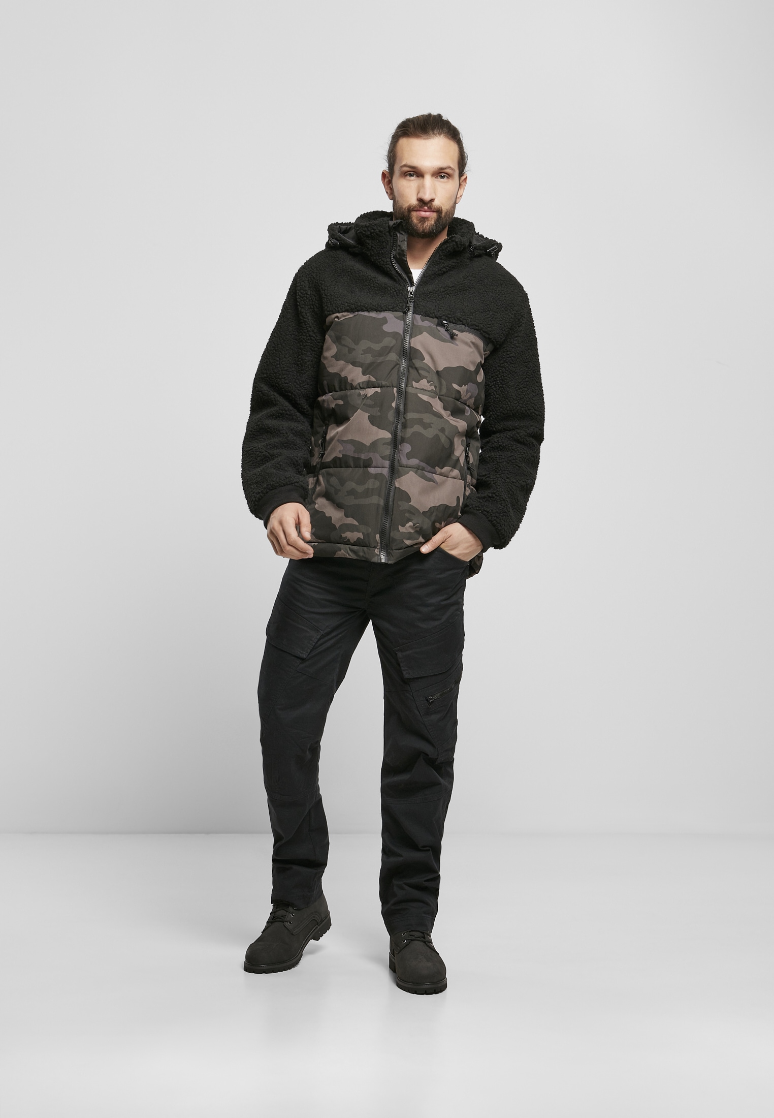 Brandit Allwetterjacke »Brandit Herren Jackson Teddyfleece Jacket« 1 Stk. tlg. ohne Kapuze