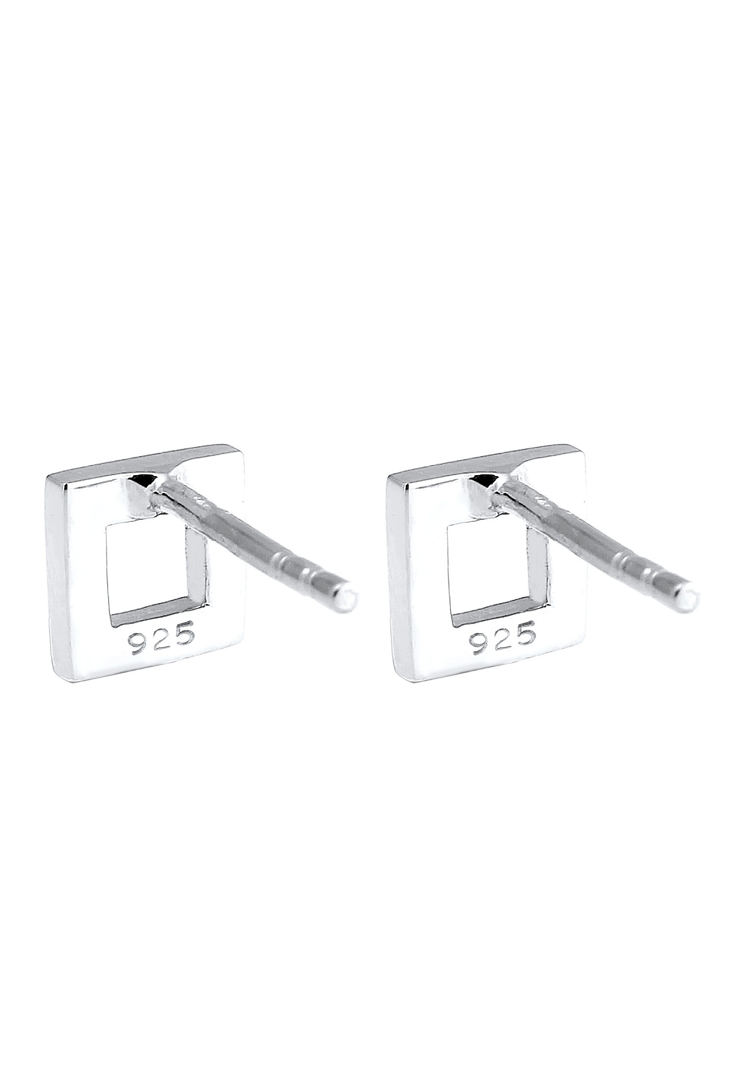 Elli Paar Ohrstecker »Ohrstecker Quadrat 925 Sterling Silber«