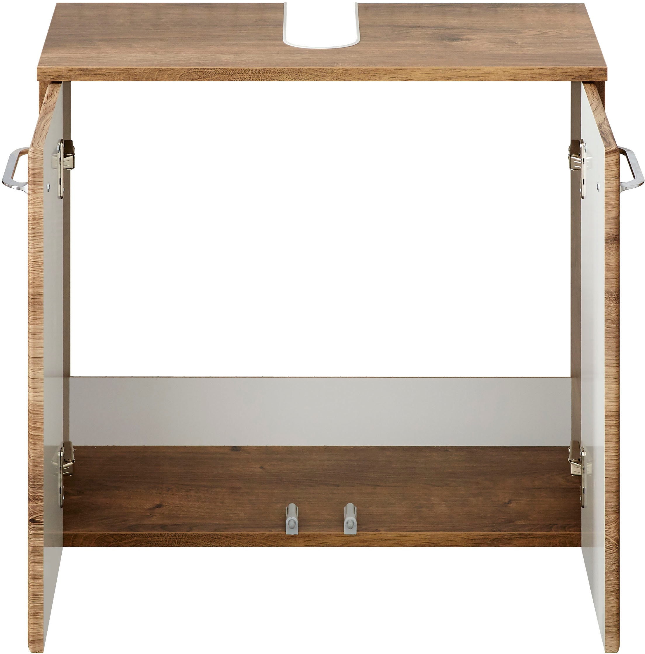 Saphir Badmöbel-Set »Quickset 2-teilig, Waschbeckenunterschrank und LED-Spiegelschrank«, (Set), ohne Waschbecken, inkl. Türdämpfer, 5 Türen, 6 Einlegeböden