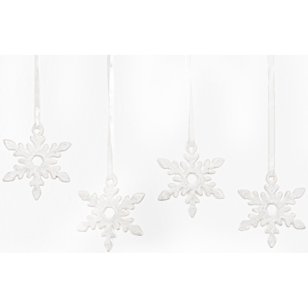 Fabriano Baumbehang »Eiskristall Nerea, Weihnachtsdeko, Christbaumschmuck«, (Set, 4 St.)