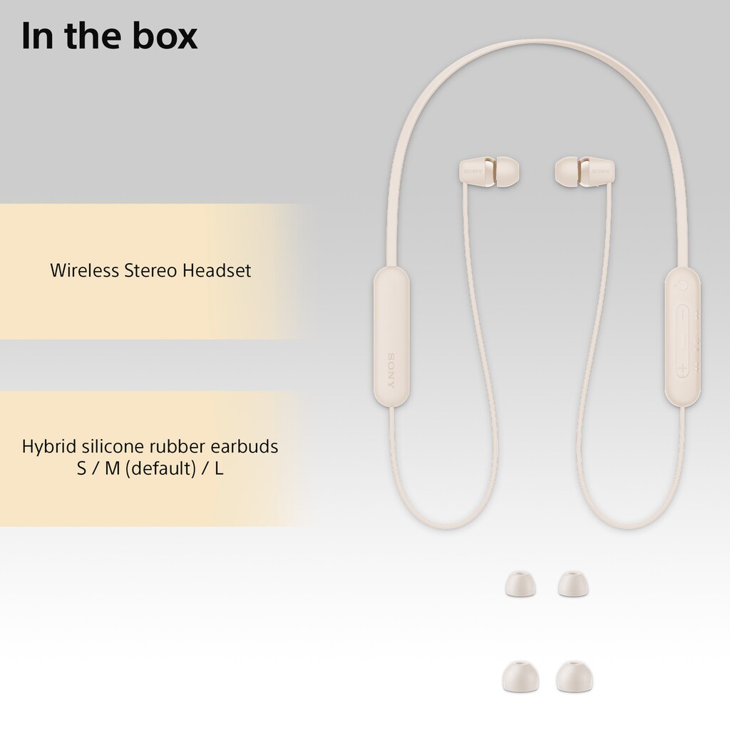 Sony In-Ear-Kopfhörer »In-Ear Kopfhörer WI-C100«, Sprachsteuerung