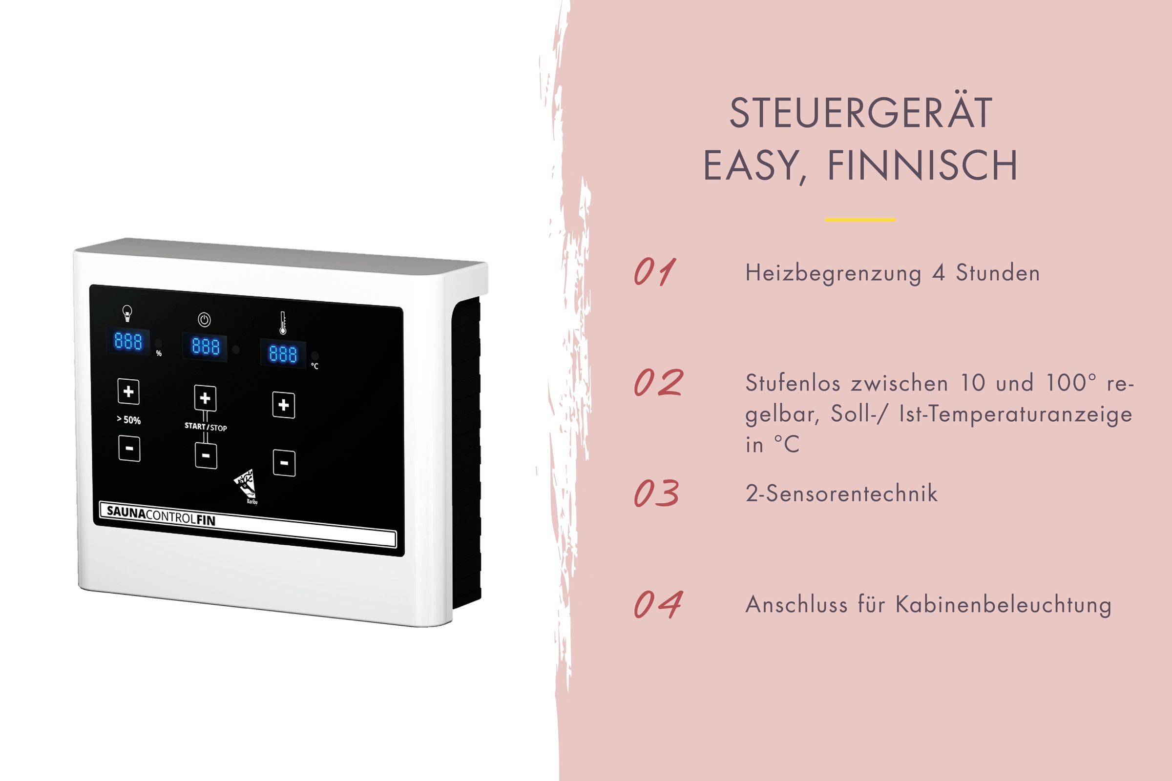 Karibu Saunahaus »»Simon 2« mit klassischer Tür, terragrau«
