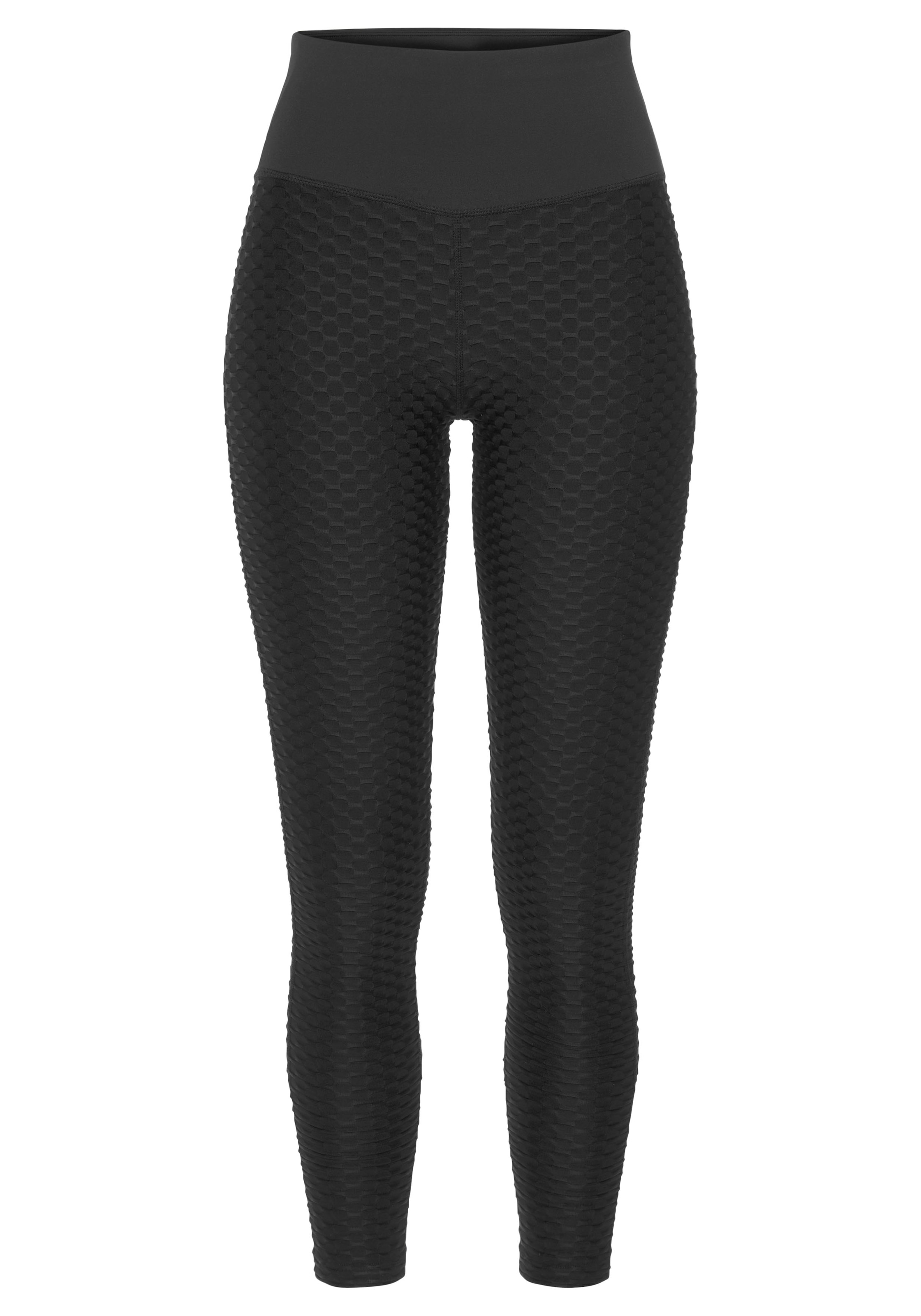 Vivance active Funktionsleggings, mit Wabendesign und Mesheinsatz