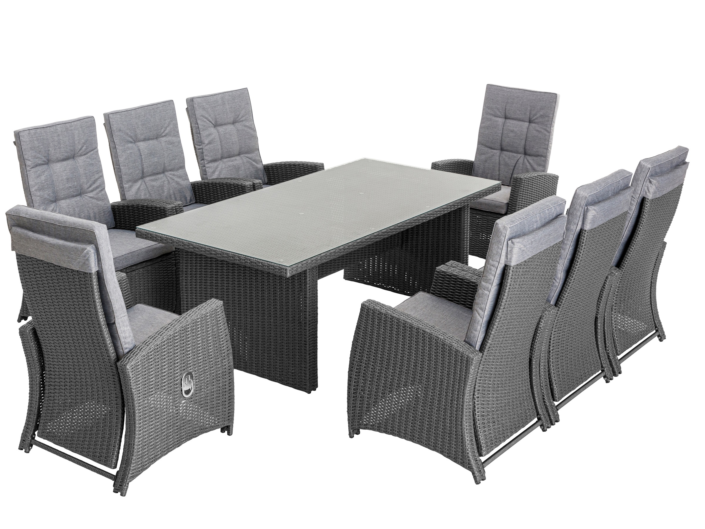 KONIFERA Garten-Essgruppe »»New Paris«« Set, 8 Sessel, Rückenlehne verstell günstig online kaufen