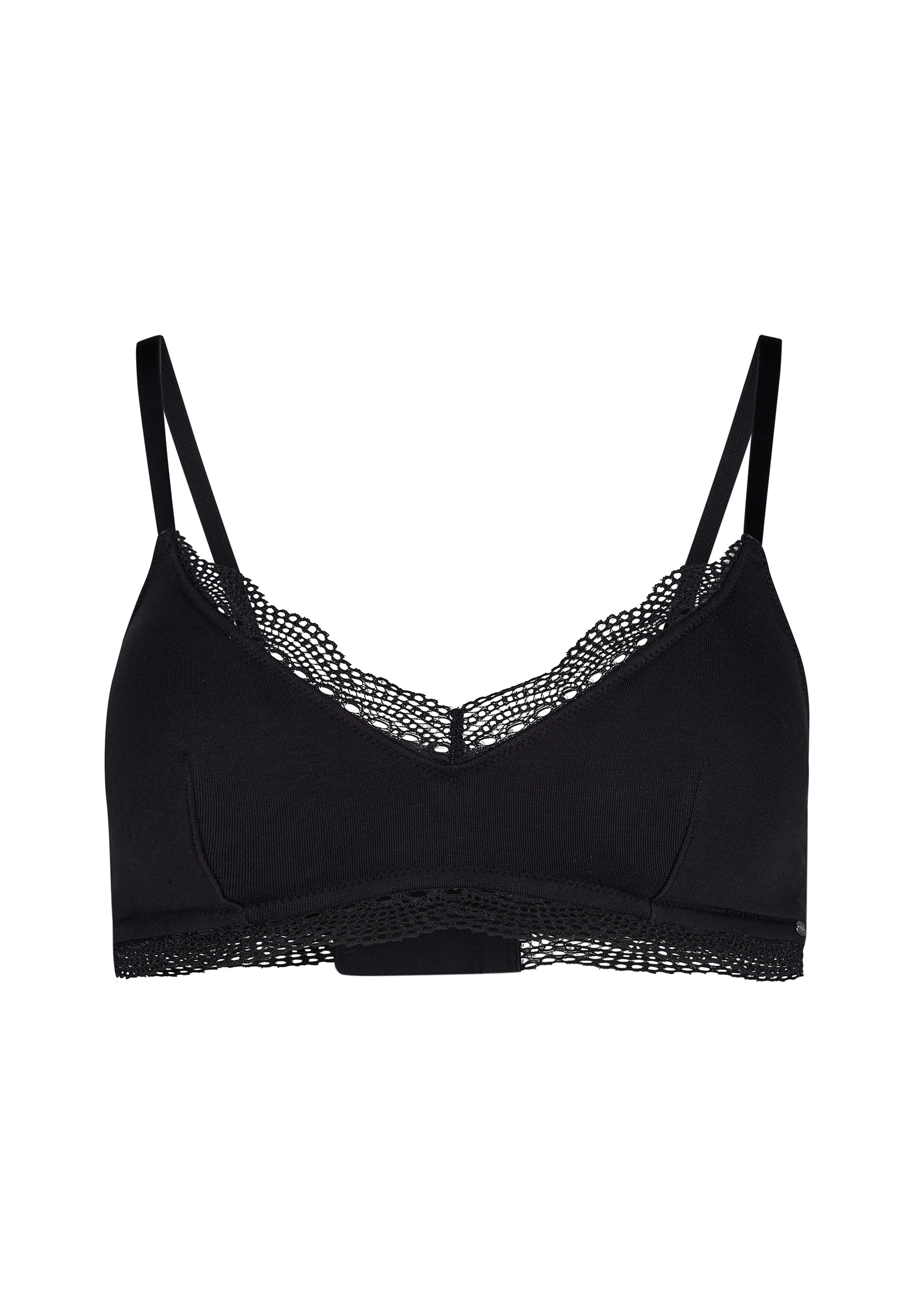 Skiny Soft-BH »Classicotton«, V-Ausschnitt mit transparenter Spitze