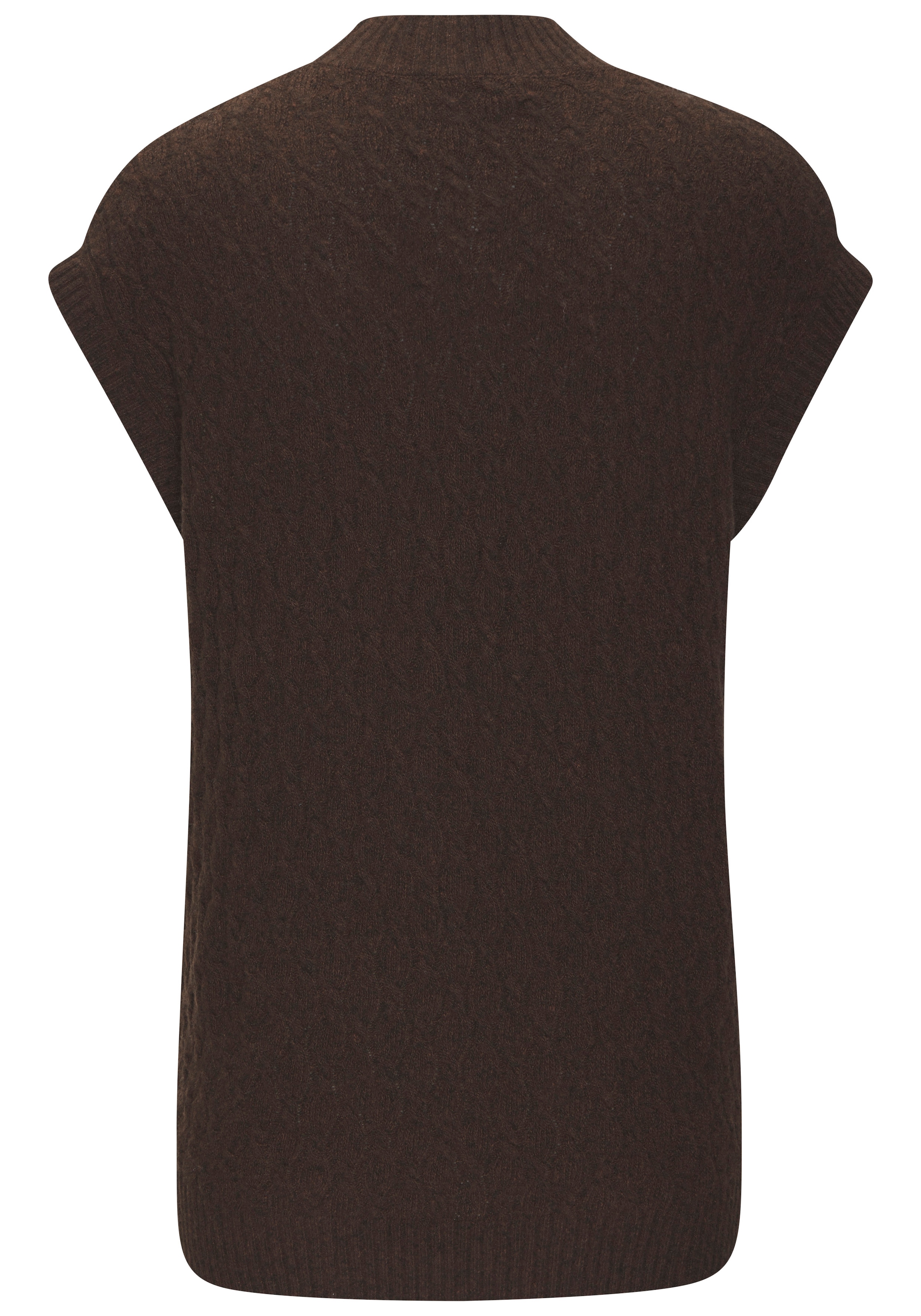 French Connection Pullunder mit Zopfmuster und kleinem Stehkragen, Loungewear