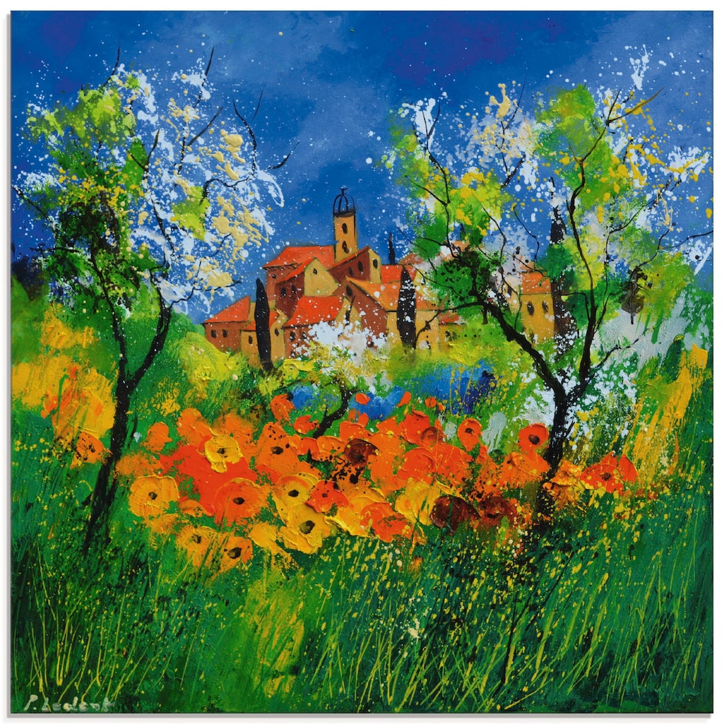 Artland Glasbild »Provence«, Garten, (1 St.)
