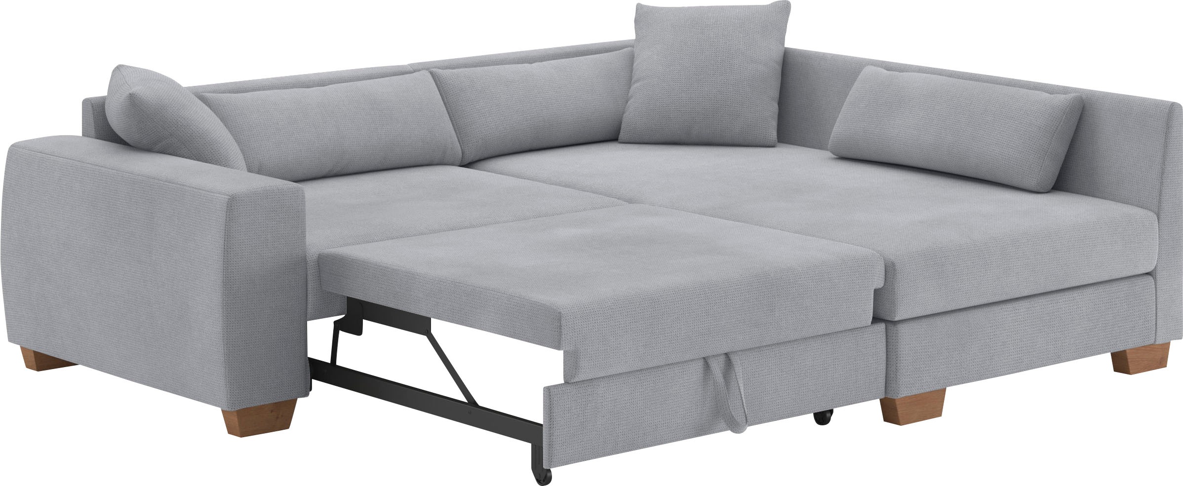 Mr. Couch Ecksofa »Helena L-Form«, Mit Federkern, wahlweise mit Bettfunktion und Taschenfederkern
