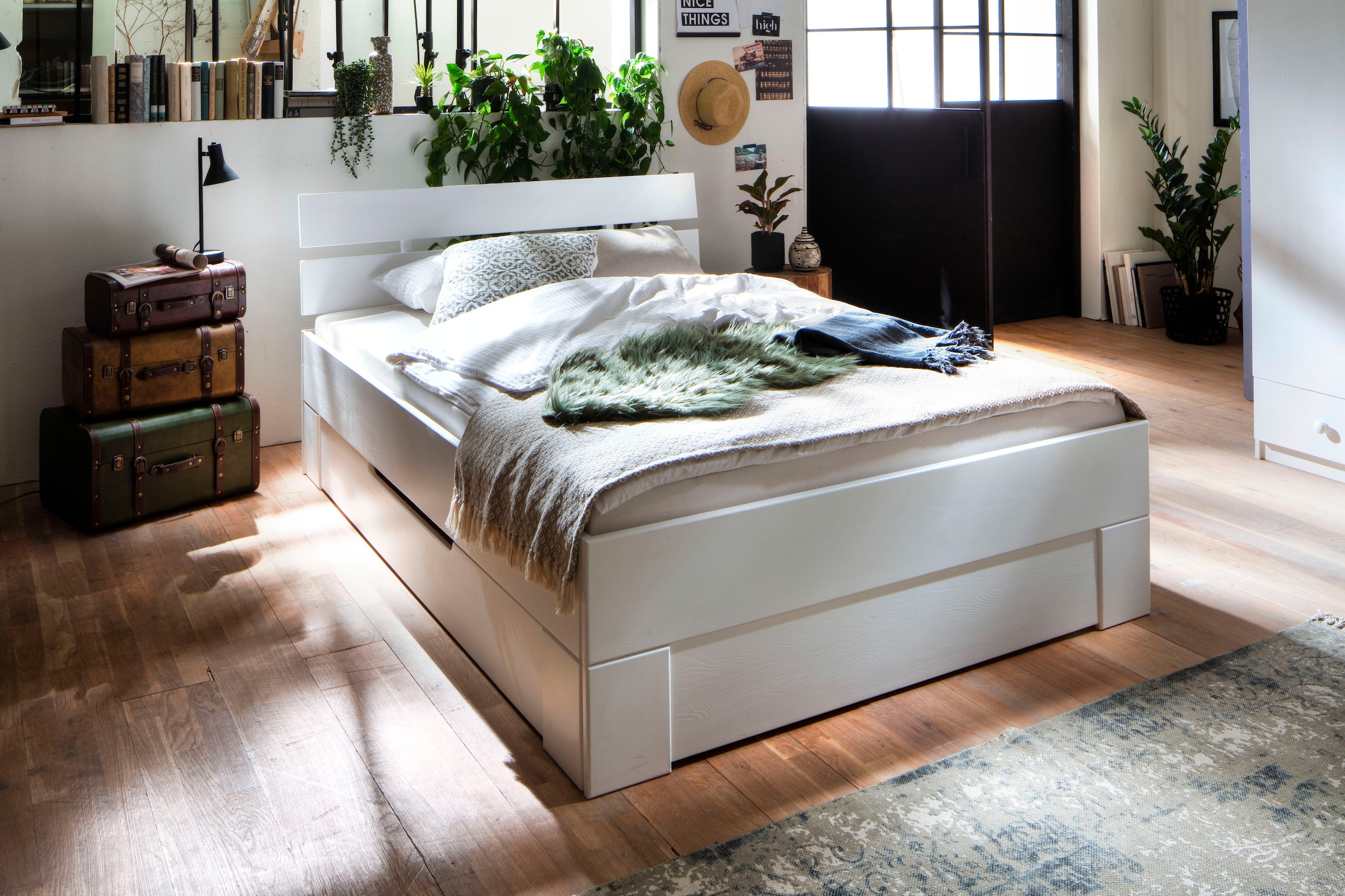 Home affaire Schubkasten-Unterbau »Progress Schublade für extra Stauraum unter dem Bett«, Massivholz, FSC®-zertifiziert, massive Fichte