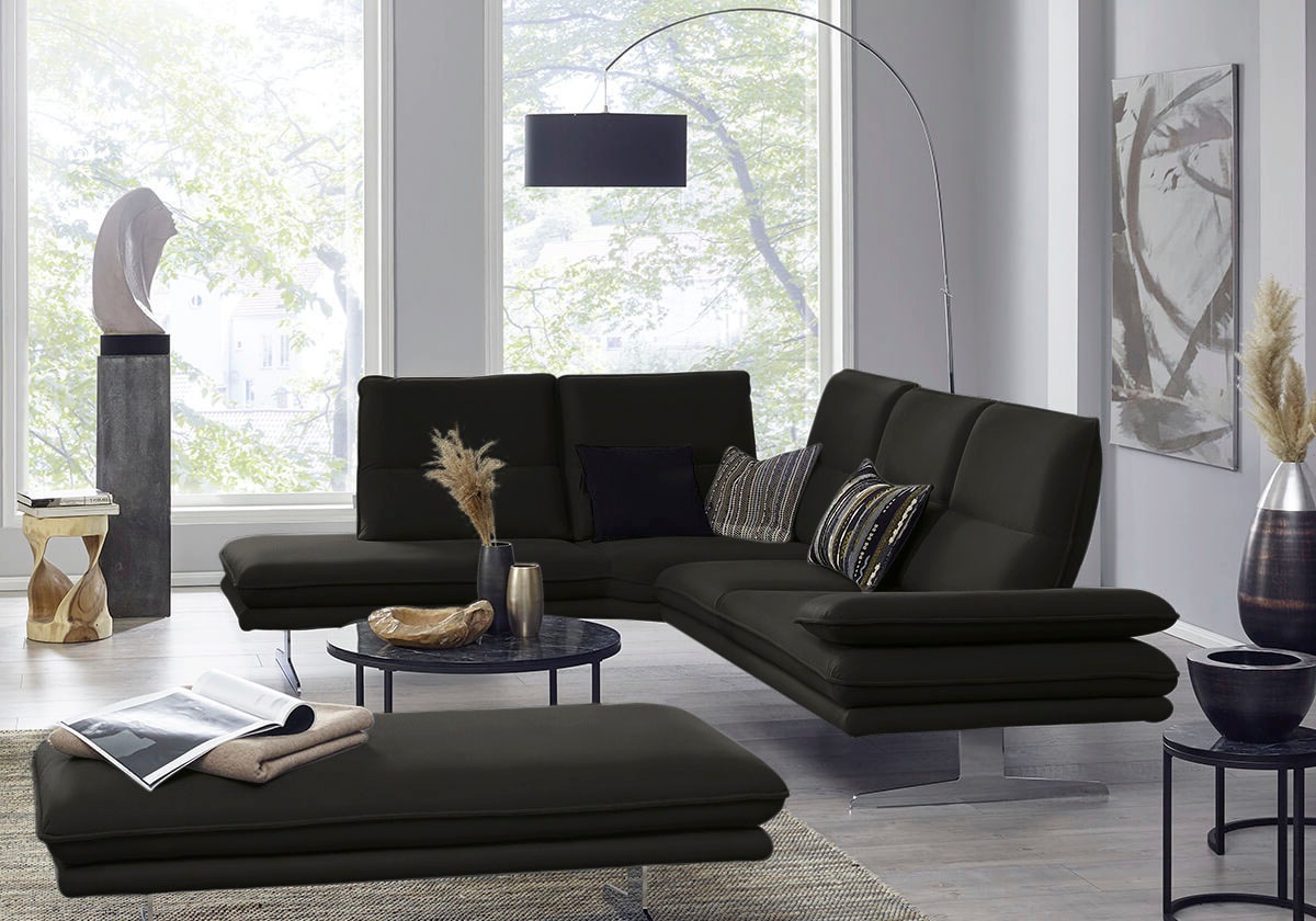 W.SCHILLIG Ecksofa »broadway, Designsofa, mit tollem Sitzkomfort, L-Form« S günstig online kaufen