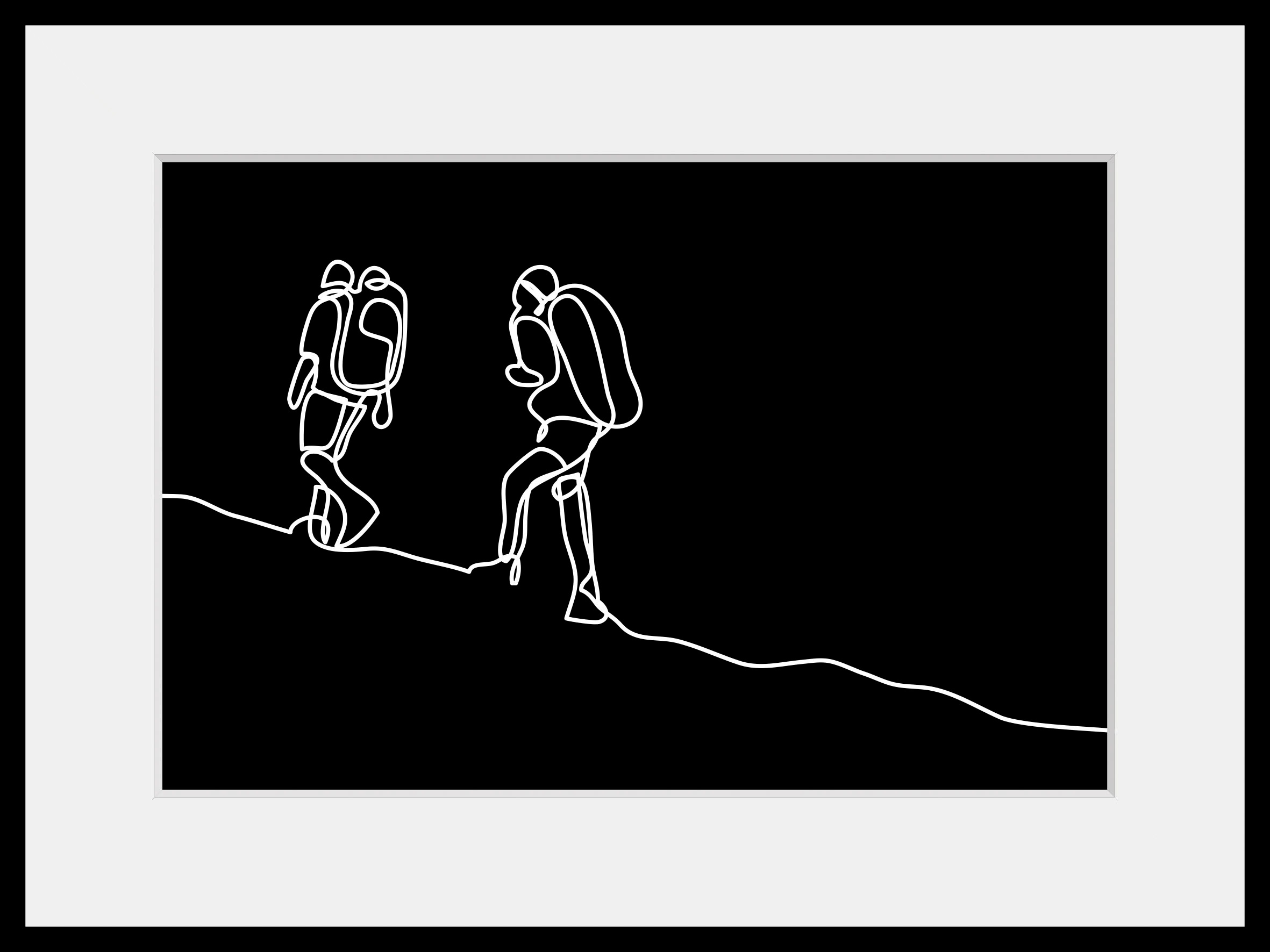 queence Bild »Mount Everest«, Frau-Mann-Kunst-Schwarz-Weiß-Sport-Berge, (1 günstig online kaufen