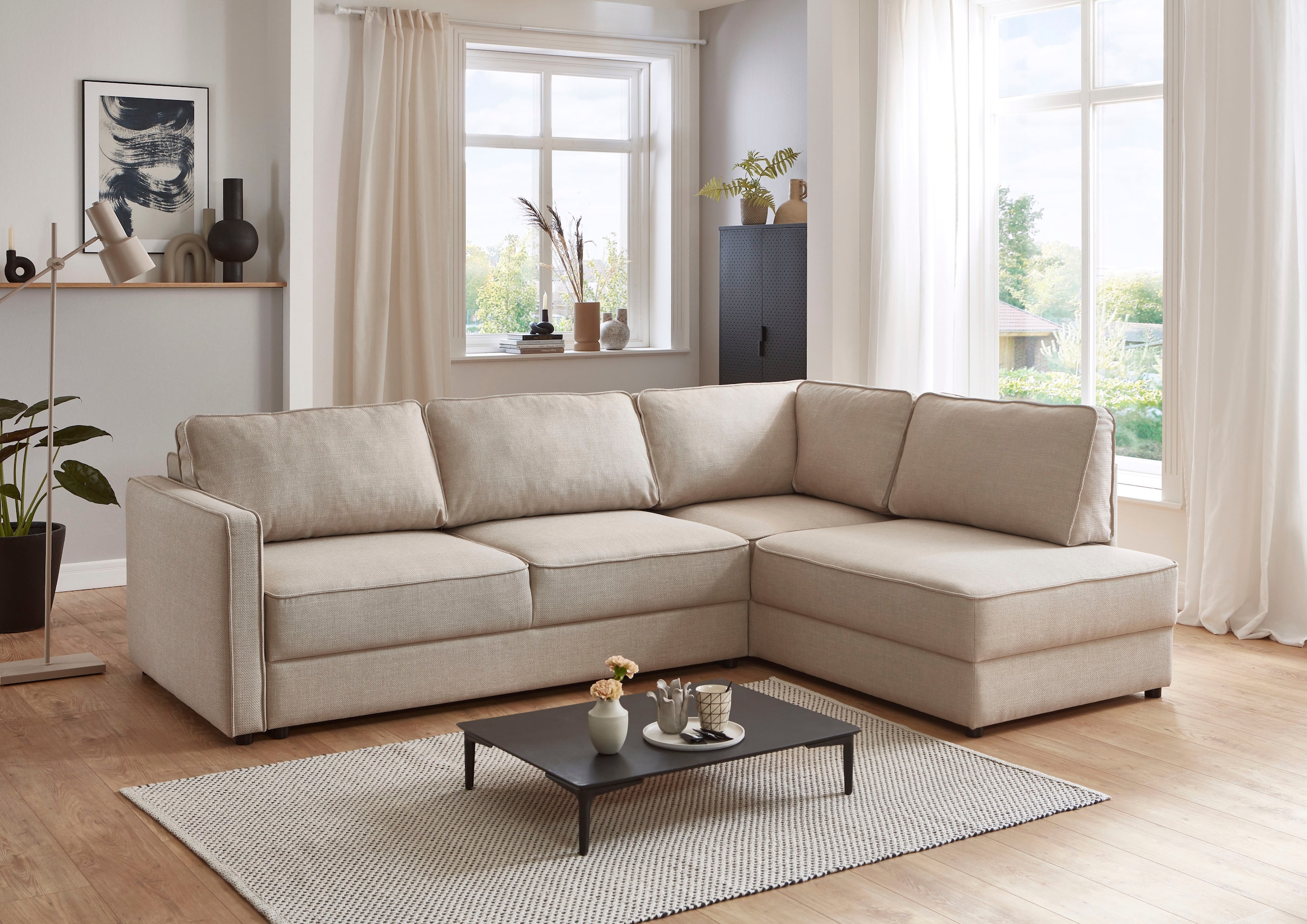 ATLANTIC home collection Schlafsofa »Chill«, Ecksofa mit Bettfunktion und B günstig online kaufen