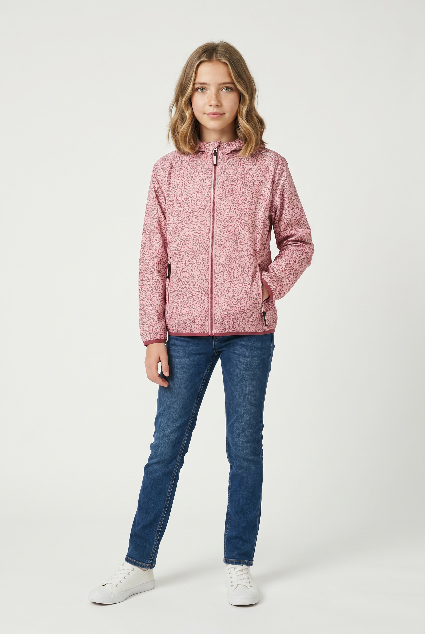CMP Regenjacke »KID G JACKET RAIN FIX HOOD« mit Kapuze mit Kapuze, wasserdicht, winddicht, schnell trocknend, für Jugendliche