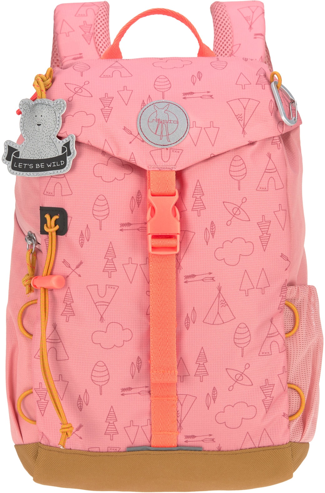 Kinderrucksack »Adventure, rose, Mini Backpack«, Reflektoren, inkl. Sitzunterlage;...