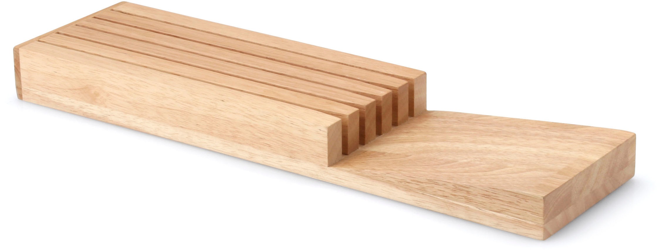 Continenta Messerblock 1 Stk. für Schublade, Gummibaum 39x11x3,5 günstig online kaufen
