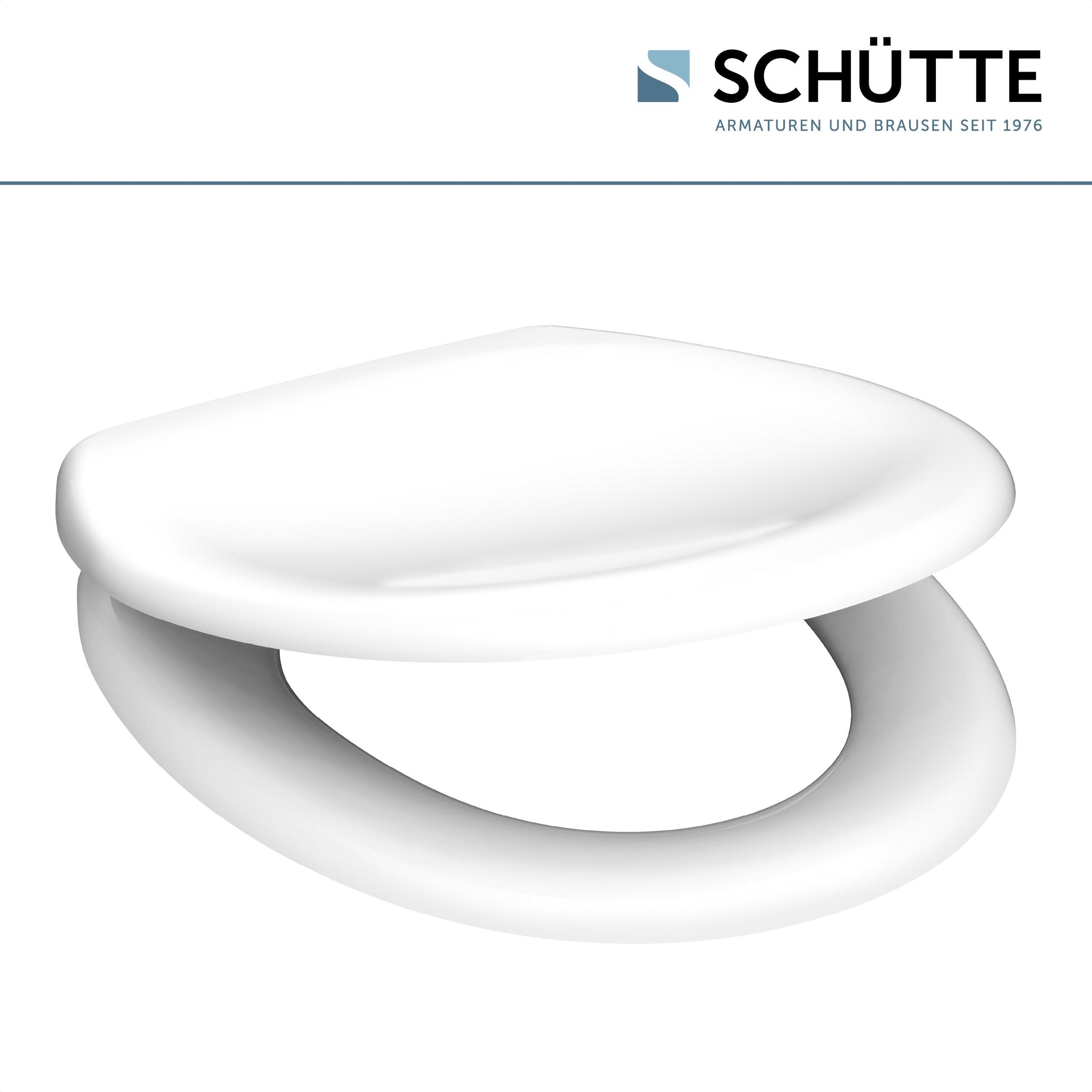 Schütte WC-Sitz »WHITE«, Duroplast, mit Absenkautomatik und Schnellverschluss