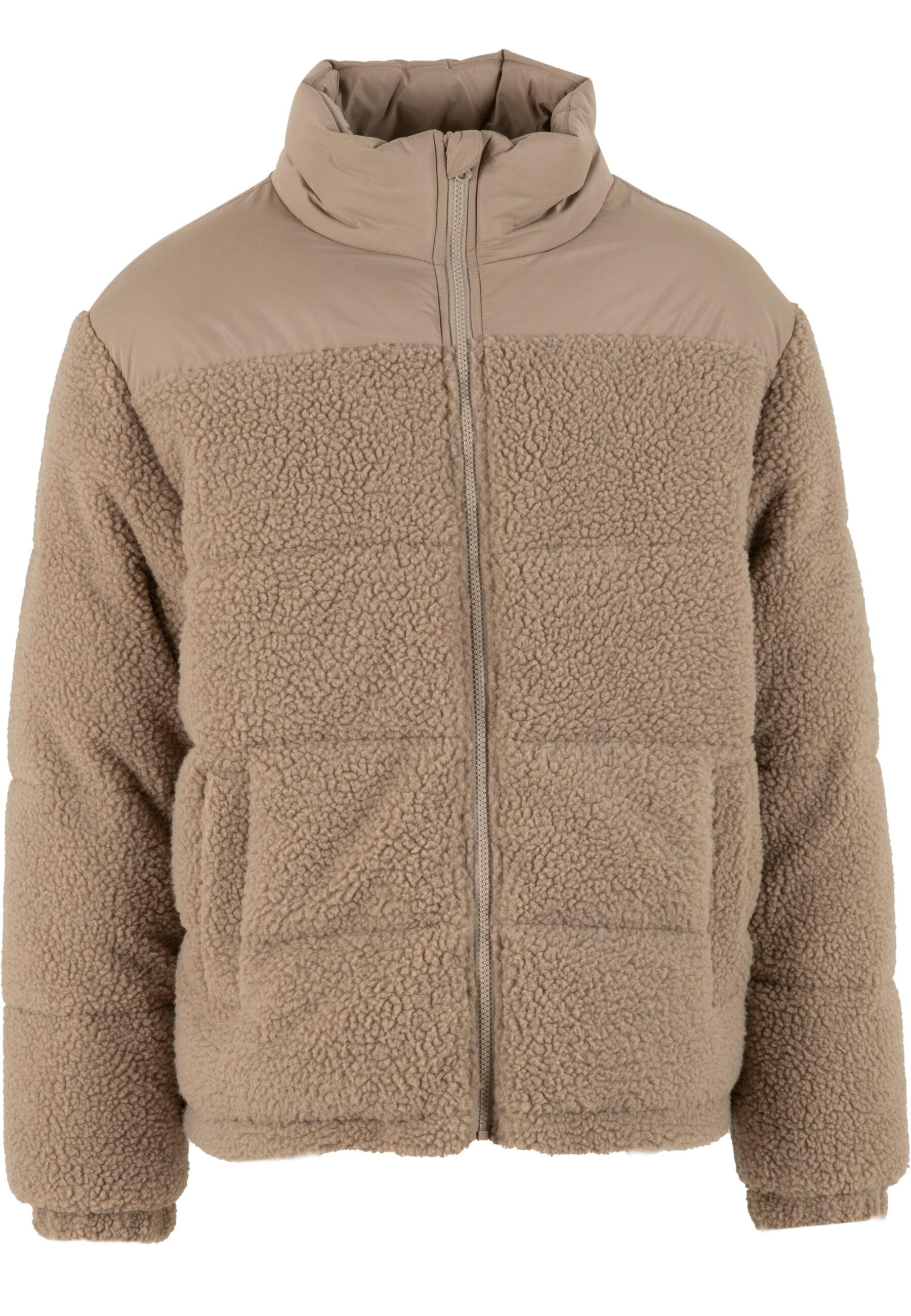 URBAN CLASSICS Winterjacke »Urban Classics Teddy Puffer Jacket« 1 Stk. tlg. ohne Kapuze