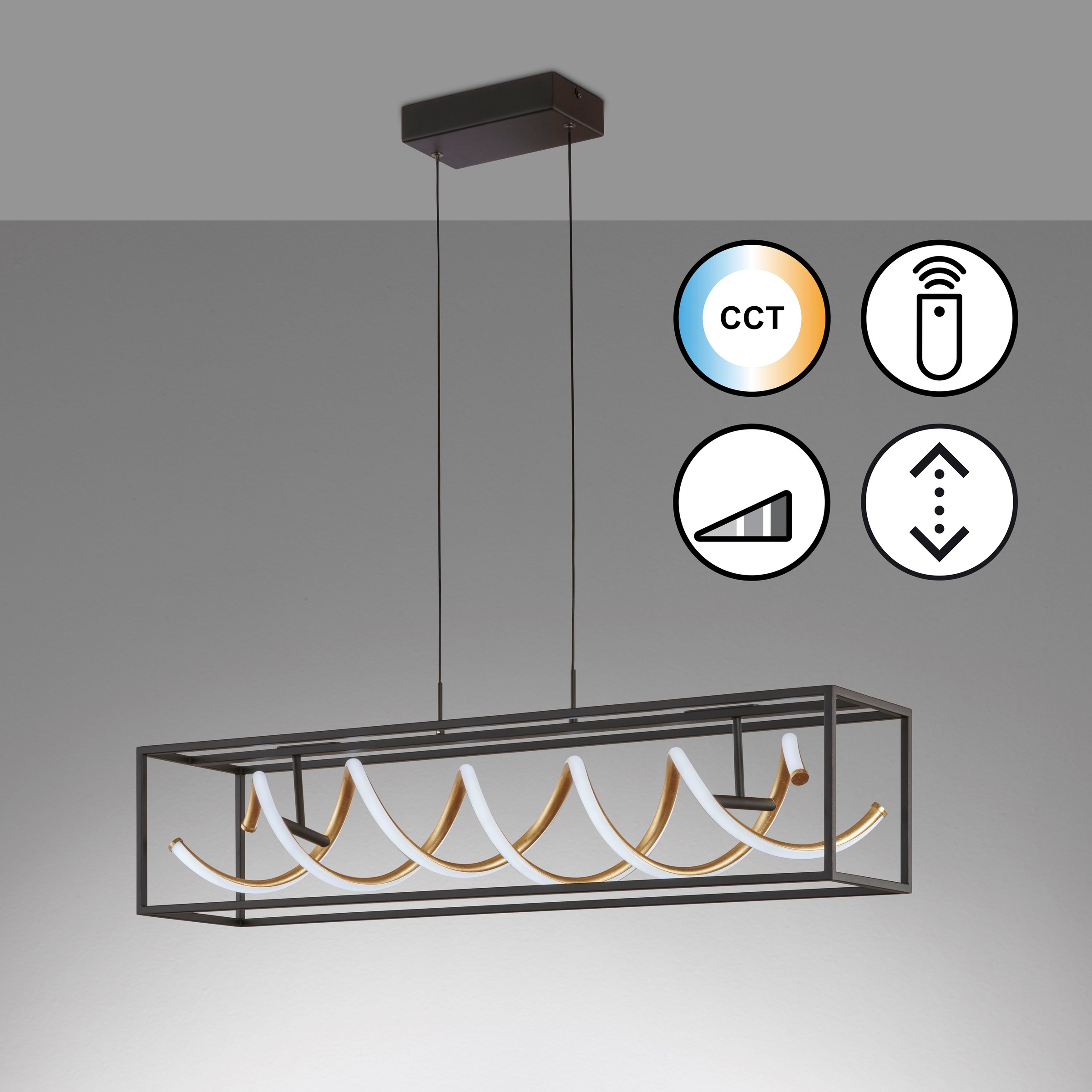 FISCHER & HONSEL Pendelleuchte »Gian«, 1 flammig, Leuchtmittel LED-Modul | LED fest integriert, langlebige LED