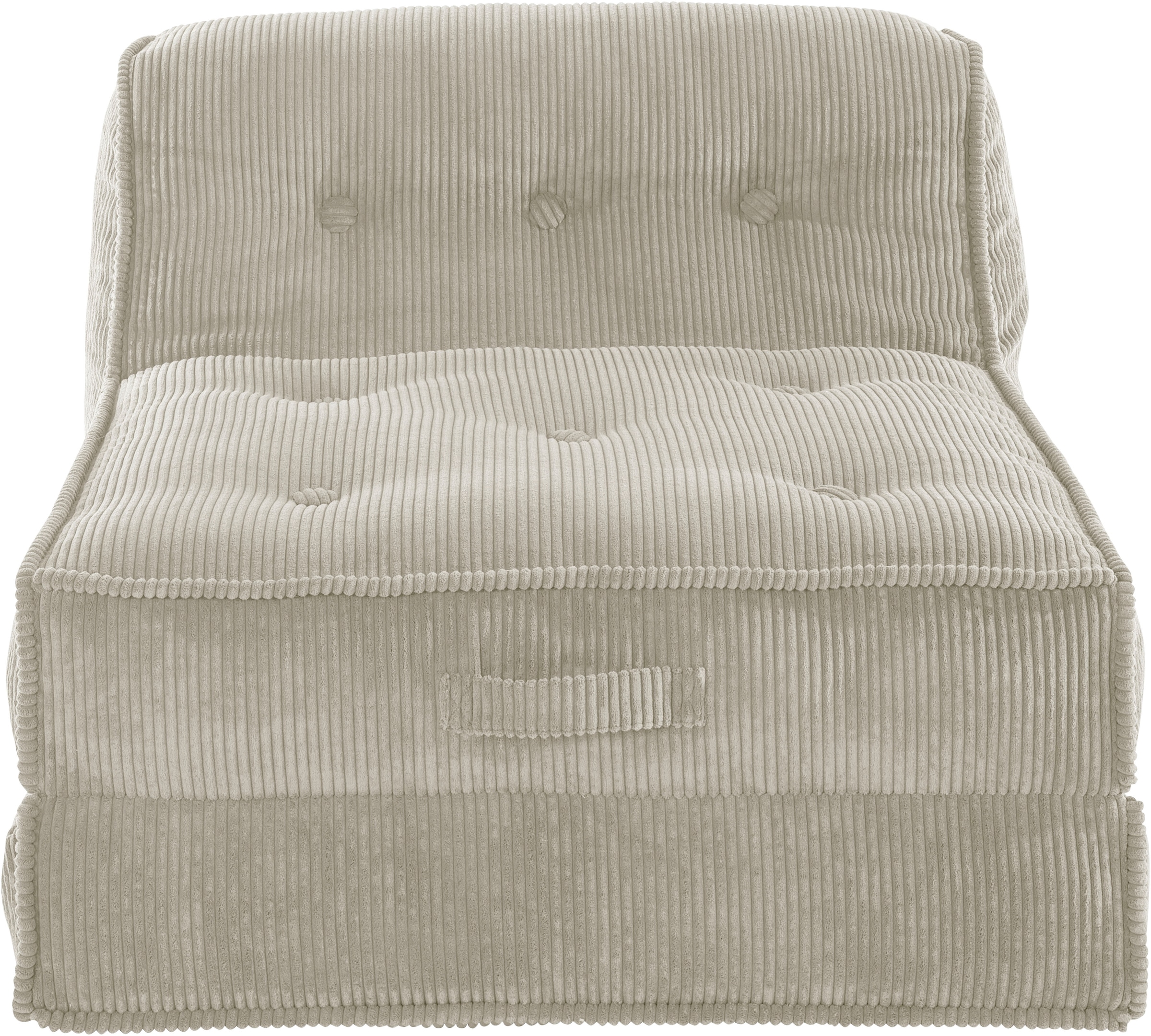 INOSIGN Sessel »Pia«, Loungesessel Pouf-Funktion. auf mit Schlaffunktion, Größen, Cord, Rechnung aus 2 in kaufen