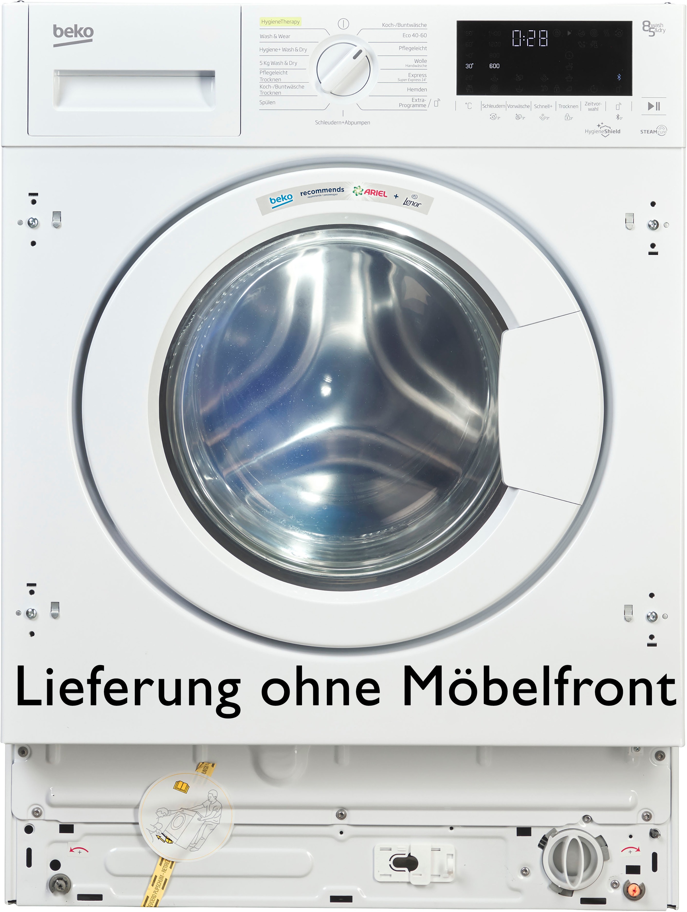 BEKO Einbauwaschtrockner »WDWI85141« 8 kg /5 kg 71 dB(A) weiß