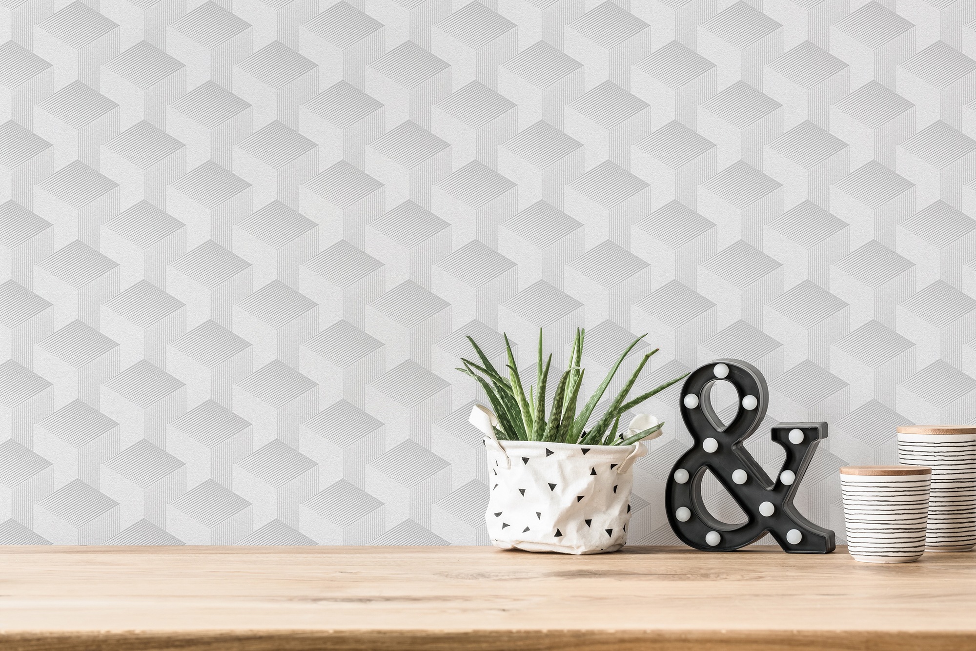 A.S. Création Vliestapete »Schlichte 3D-Tapete«, matt-gemustert-neutral, Grafiktapete 3D-Effekt Tapeten Wohnzimmer Schlafzimmer Küche modern