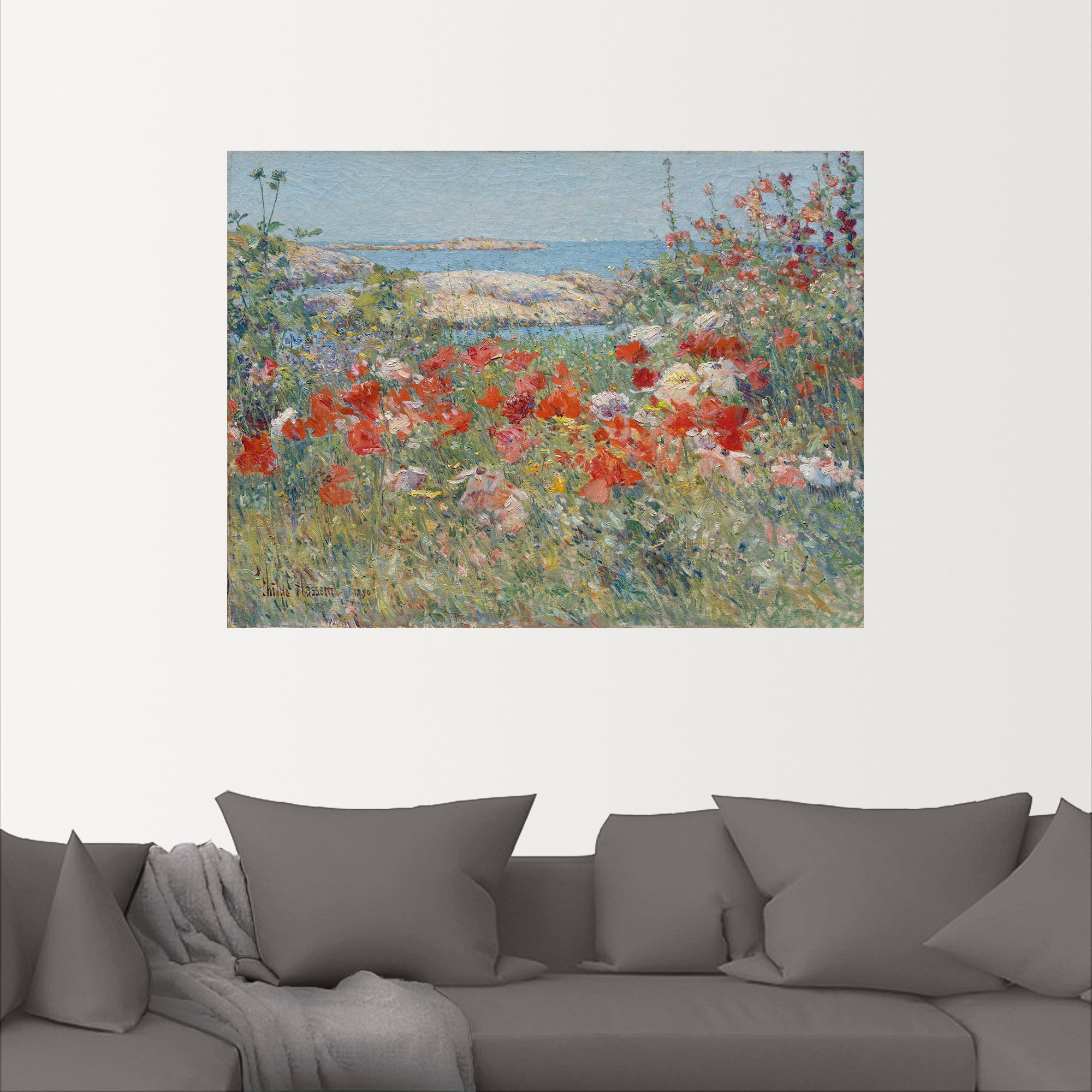 Artland Wandbild »Celia Thaxters Garten 1890.«, Blumenwiese, (1 St.), als Leinwandbild, Poster, Wandaufkleber in verschied. Größen