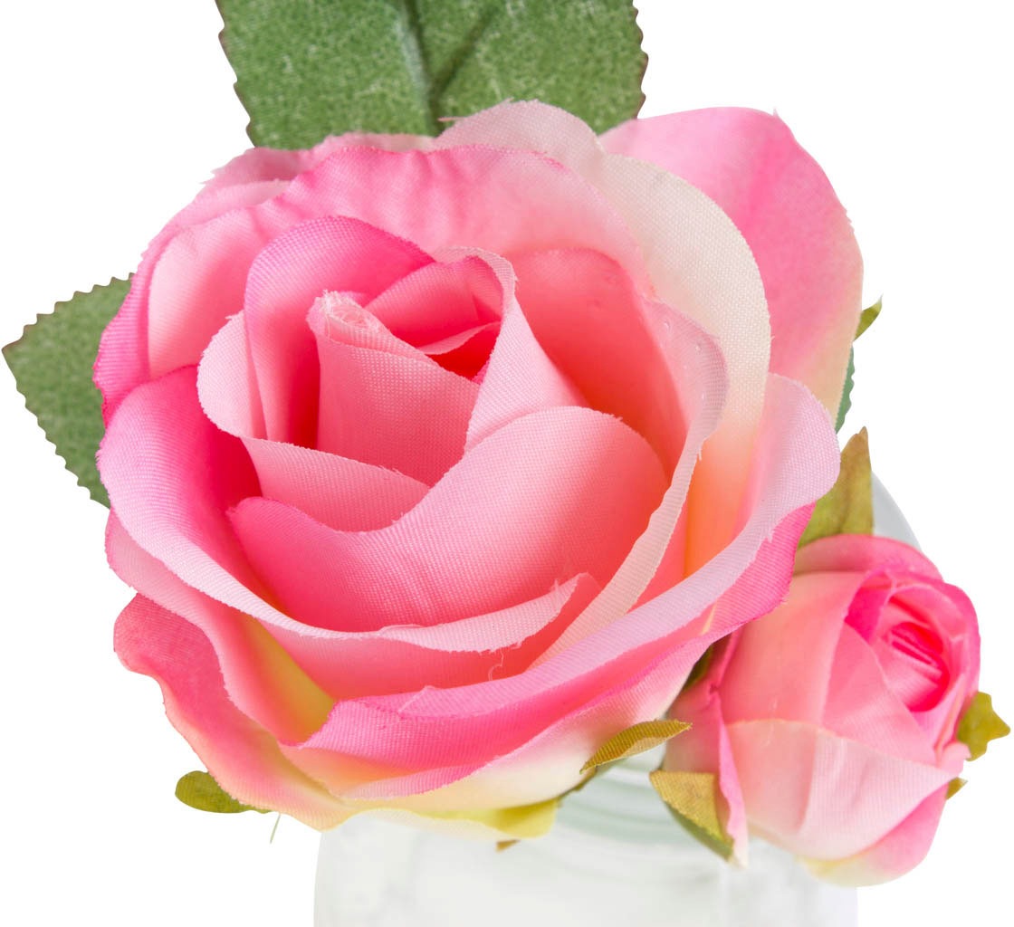 Botanic-Haus Kunstblume »Rose im Glas«
