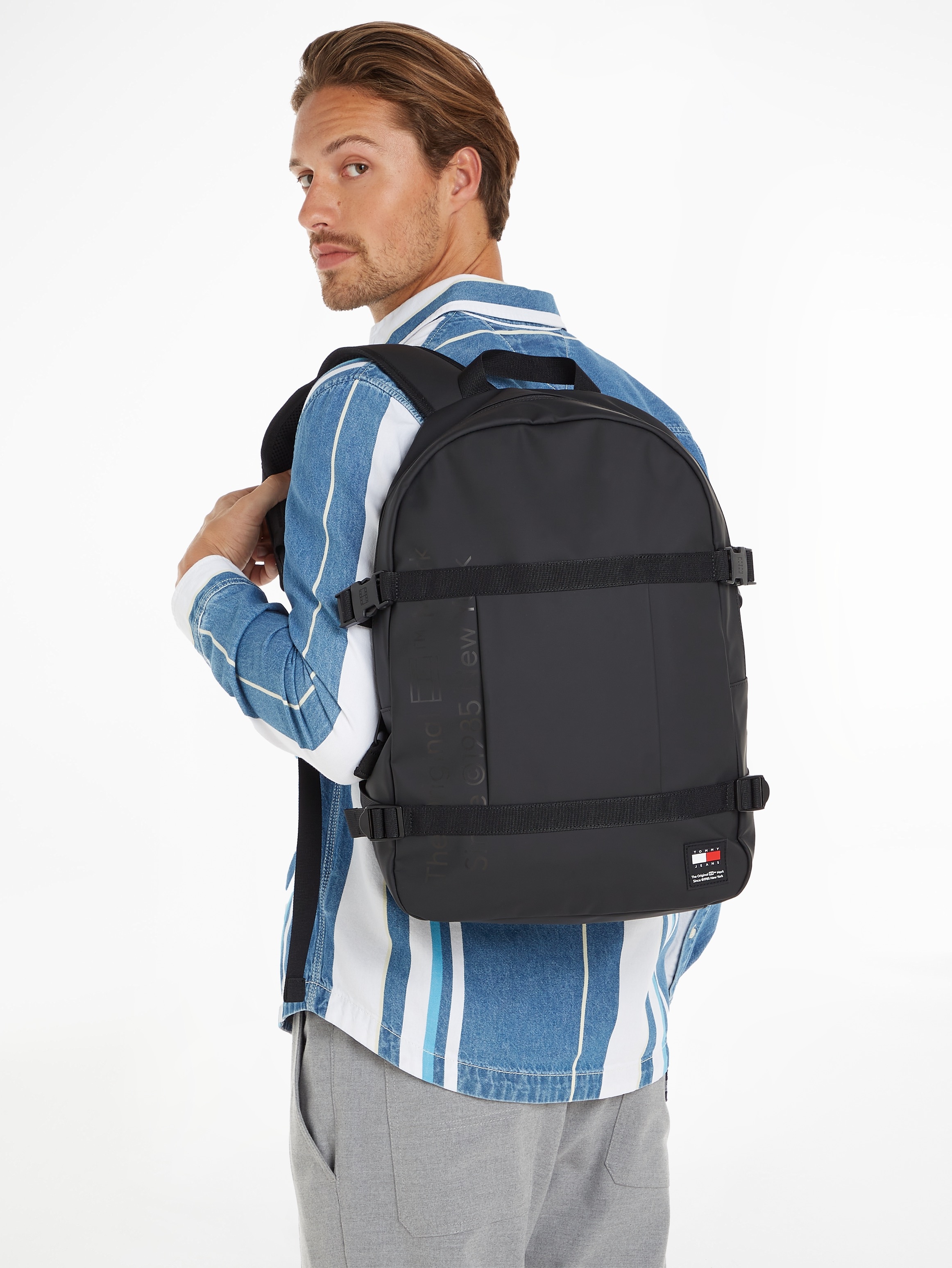 Tommy Jeans Rucksack »Men TJM DAILY + DOME BACKPACK Backpacks«, Freizeitrucksack Schulrucksack Arbeitsrucksack