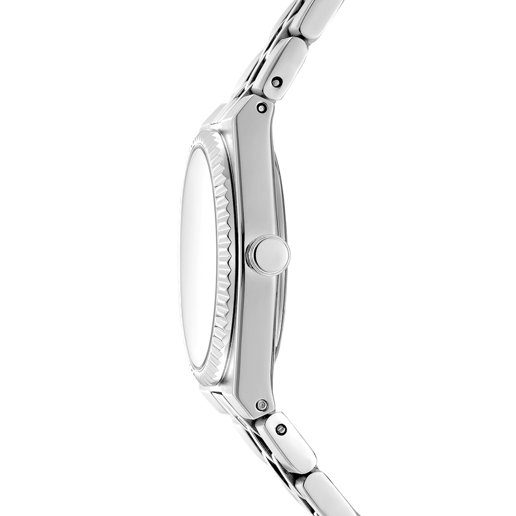 DKNY Quarzuhr »Logo Watch« Armbanduhr, Damenuhr, Edelstahlarmband, analog