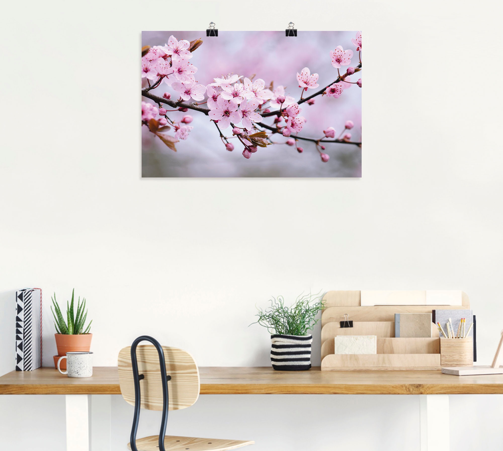 Artland Wandbild »Kirschblüten«, Blumen, (1 St.), als Alubild, Outdoorbild, Leinwandbild, Poster, Wandaufkleber