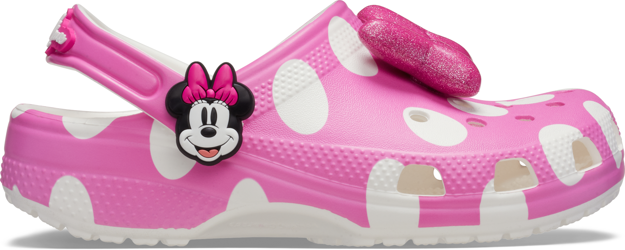 Crocs Clog »Minnie Mouse Classic«  Sommerschuh, Hausschuh, Strandschuh mit schwenkbarem Fersenriemen