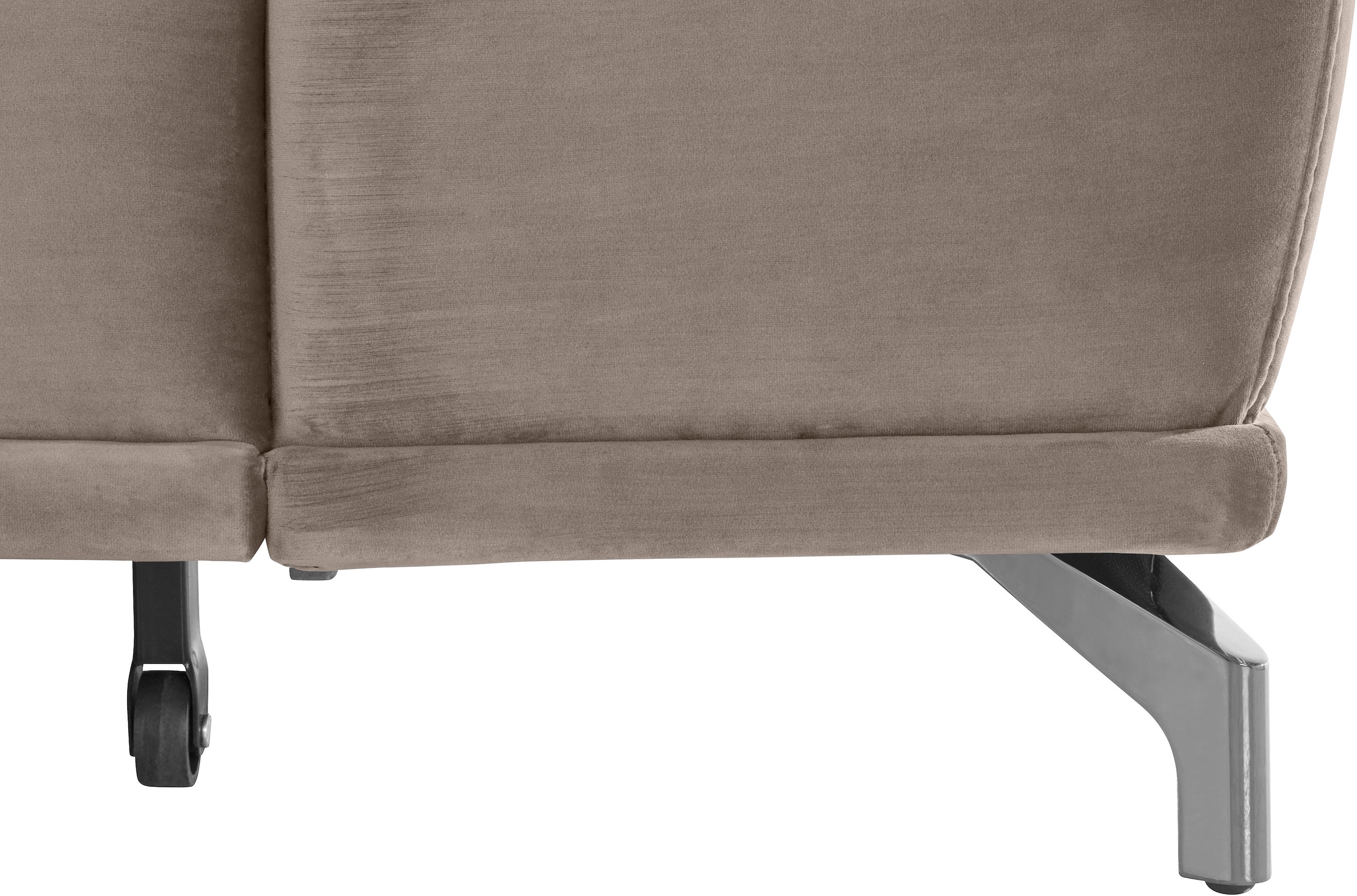 Places of Style Ecksofa Costello, mit Sitztiefenverstellung und Armlehnfunktion, incl. 3 Nierenkissen