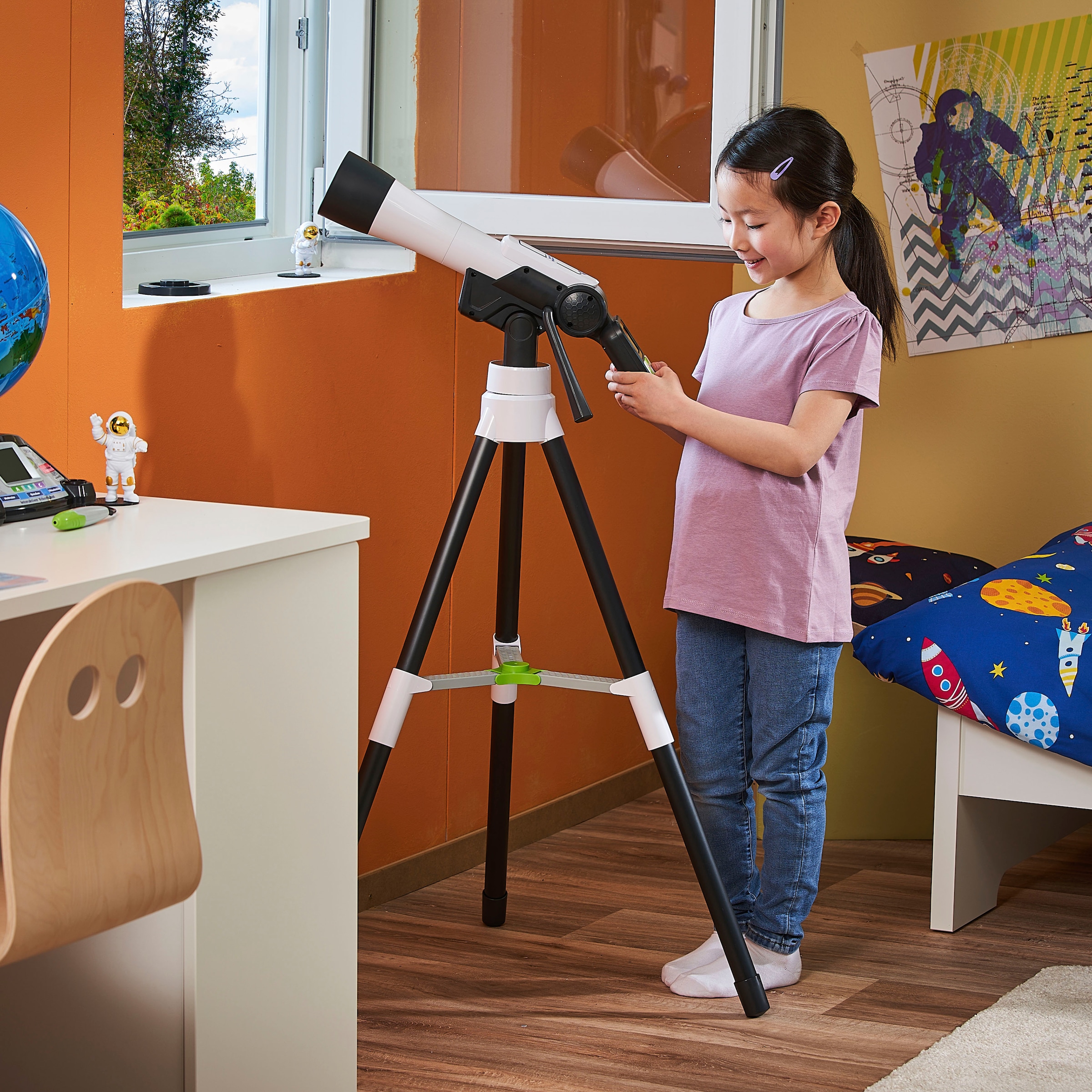 Vtech® Teleskop »Interaktives Video-Teleskop für Kinder«, mit NASA Lerninhalten und Spielen