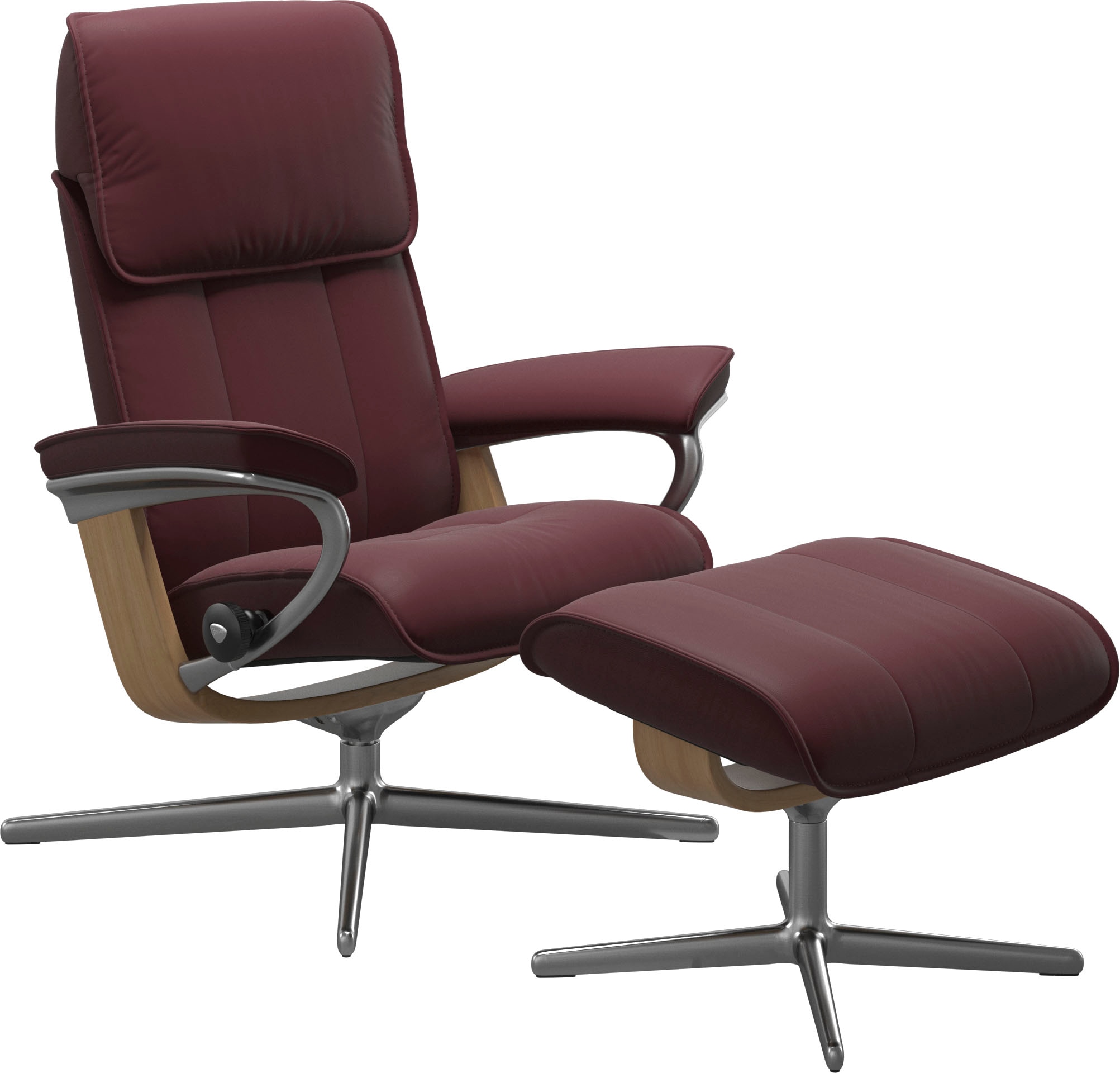 Stressless® Relaxsessel »Admiral« Set, Relaxsessel inkl. Hocker, mit Cross günstig online kaufen
