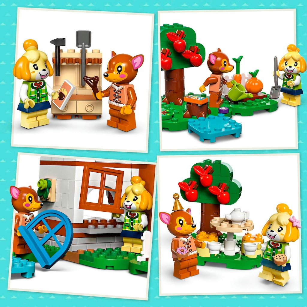 LEGO® Konstruktionsspielsteine »Besuch von Melinda (77049), LEGO® Animal Crossing«, (389 St.), Made in Europe