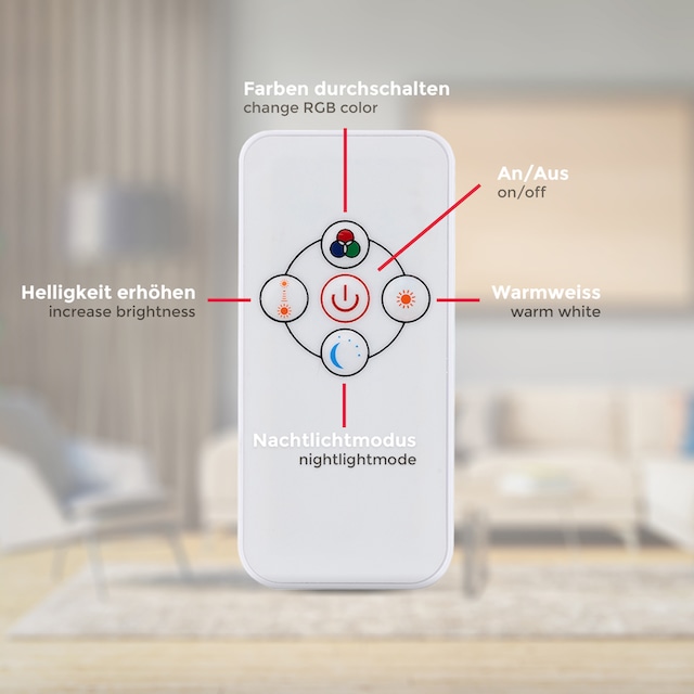 B.K.Licht LED Deckenleuchte, 1 flammig-flammig, RGBW, Deckenlampe, 4-stufig  dimmbar, mit Farbwechsel, inkl. 10W LED auf Raten bestellen
