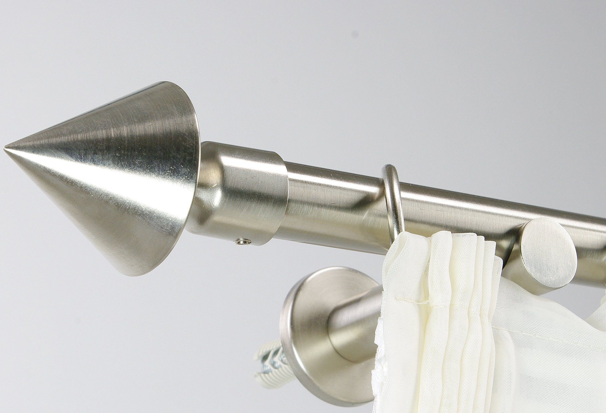 Liedeco Gardinenstange »Kegel« Ø 20 mm 1 läufig-läufig Fixmaß günstig online kaufen