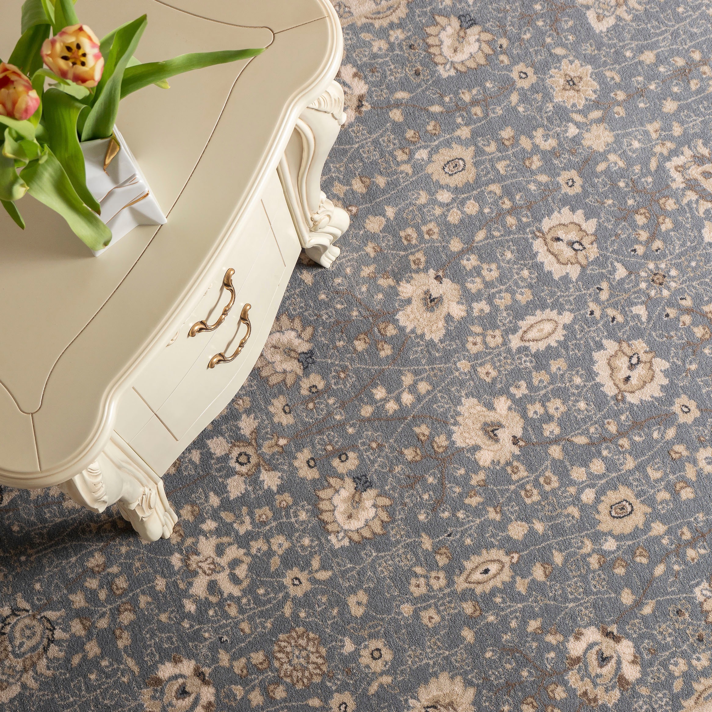 THEKO Wollteppich »Floresti 7015«, rechteckig, 10 mm Höhe, reine Wolle, Orient-Optik, ideal im Wohnzimmer & Schlafzimmer