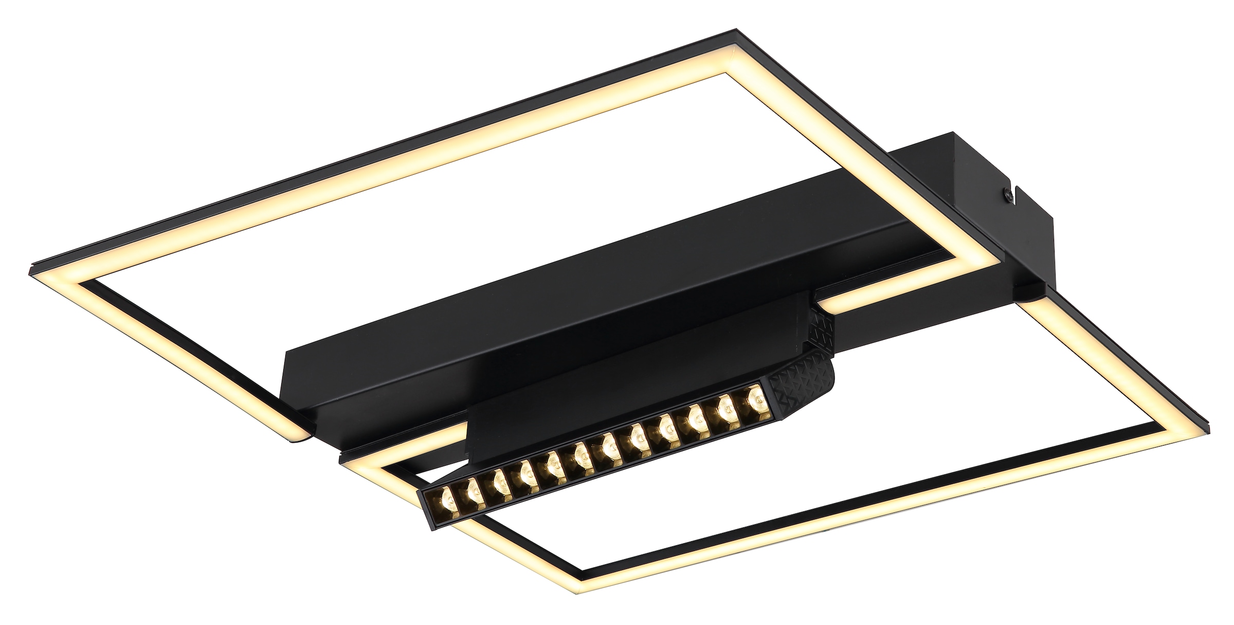 GLOBO LIGHTING LED Deckenleuchte »MAXWELL« LED-Modul 1 Stk. Warmweiß Deckenlampe/LxBxH: 420x420x110mm/Wohnzimmer/Schlafzimmer/modern