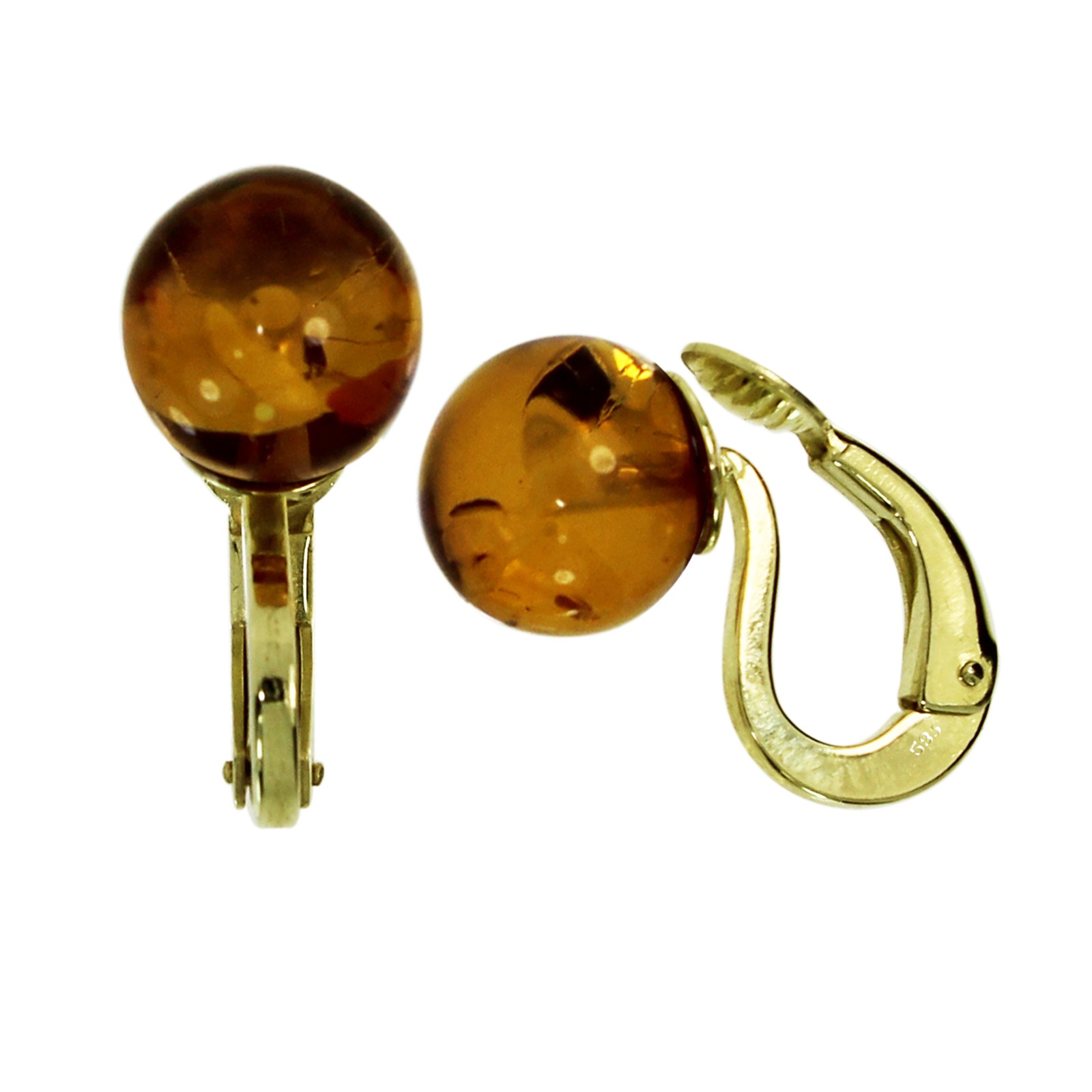 OSTSEE-SCHMUCK Paar Ohrclips 