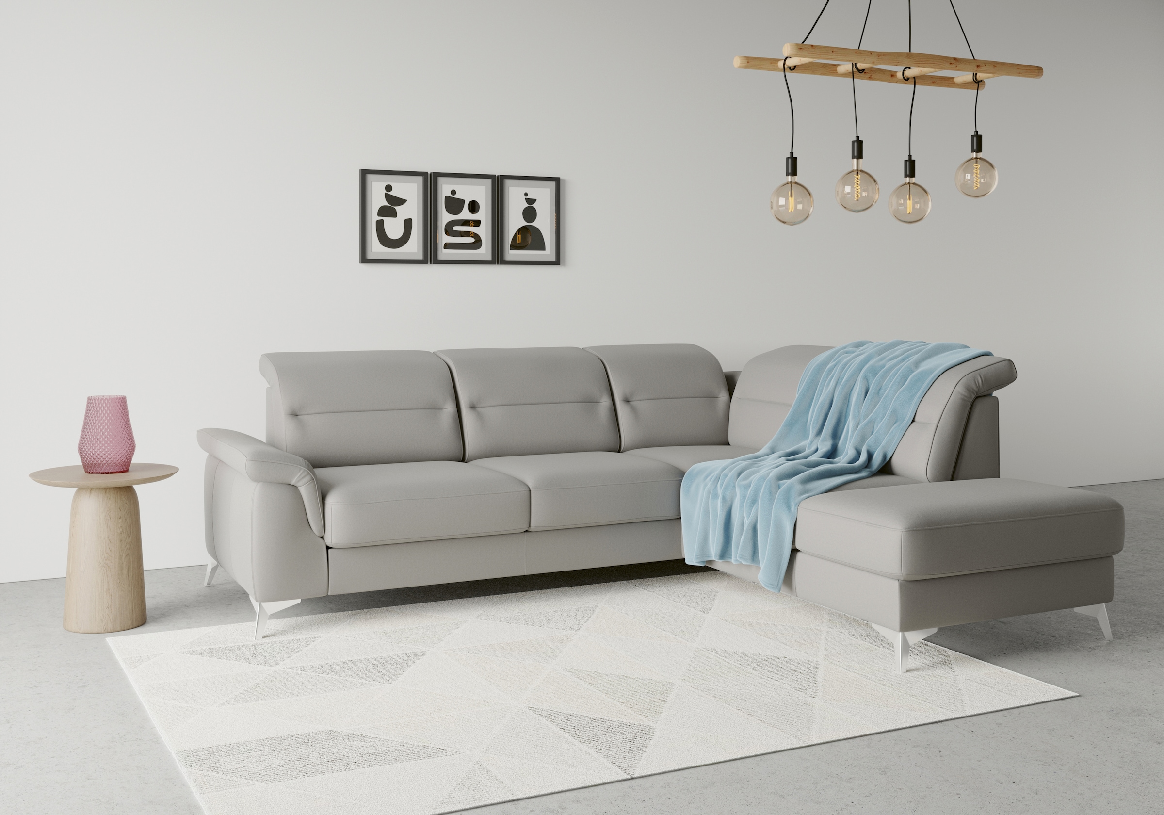 sit&more Ecksofa »Sinatra L-Form«, mit Ottomane, optional mit Kopfteilverst günstig online kaufen