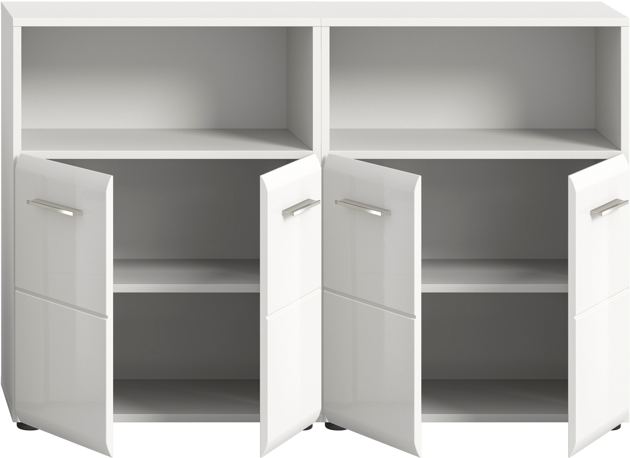 INOSIGN Badmöbel-Set »FLORENZ, TOPSELLER!, 2-teilige Badkombination, hochwertige MDF-Front«, (2-teiliges Set bestehend aus: 2 Midischrank breit), Bad-Kombination, Bad-Möbel, Badezimmer, Kombination, Kombi
