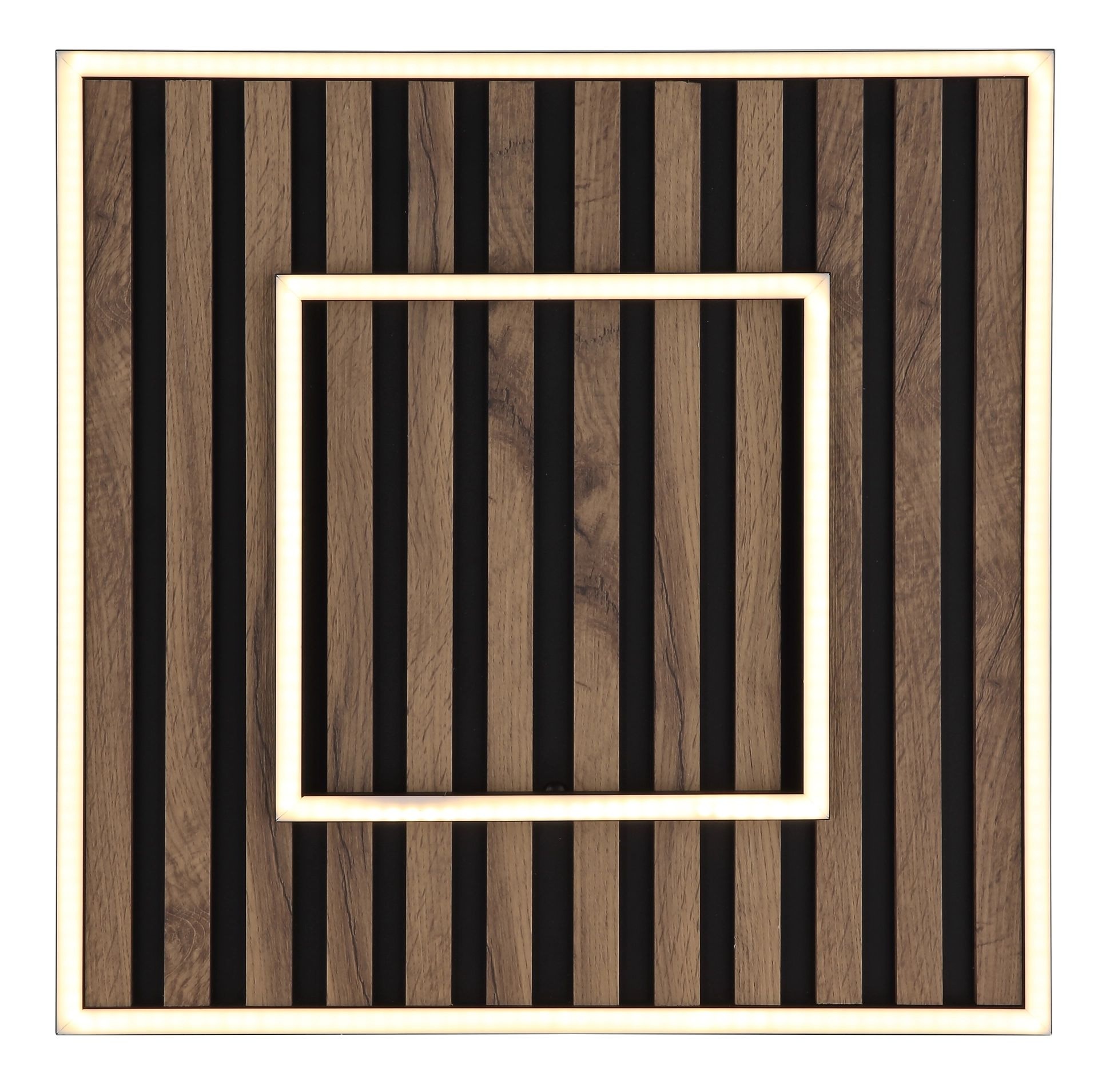 GLOBO LIGHTING LED Deckenleuchte »WOODY« LED-Modul 1 Stk. Warmweiß Deckenlampe, Wohnzimmer, Schlafzimmer, Design Lampe