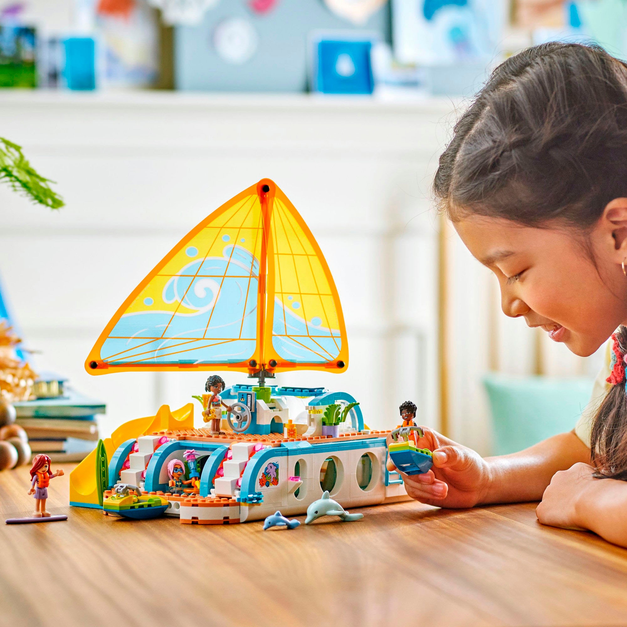 LEGO® Konstruktionsspielsteine »Segelabenteuer (42664), LEGO Friends«, (685 St.), Made in Europe