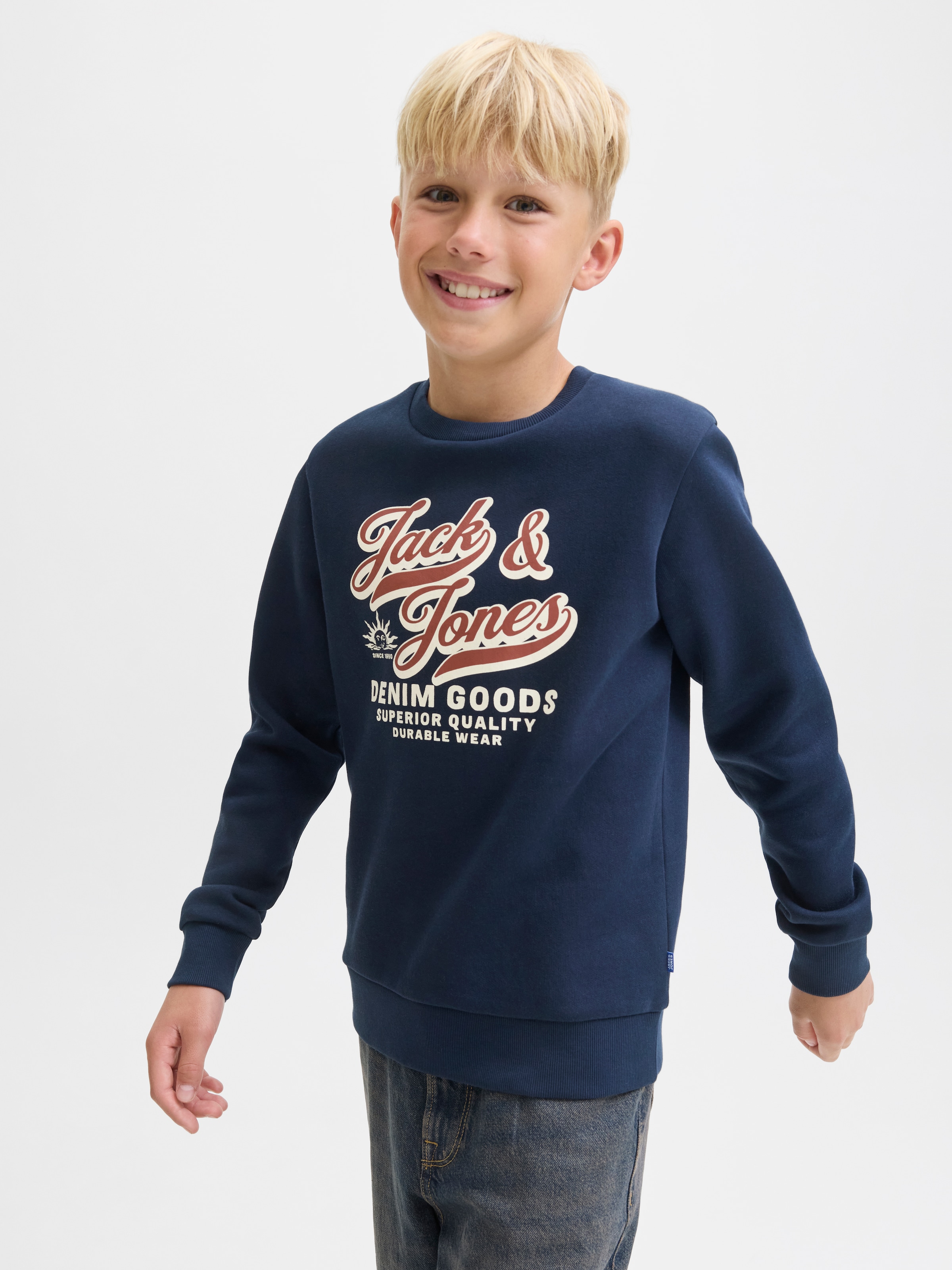 Jack & Jones Junior Sweatshirt »JJELOGO SWEAT CREW 2 COL AW25 NOOS JNR«