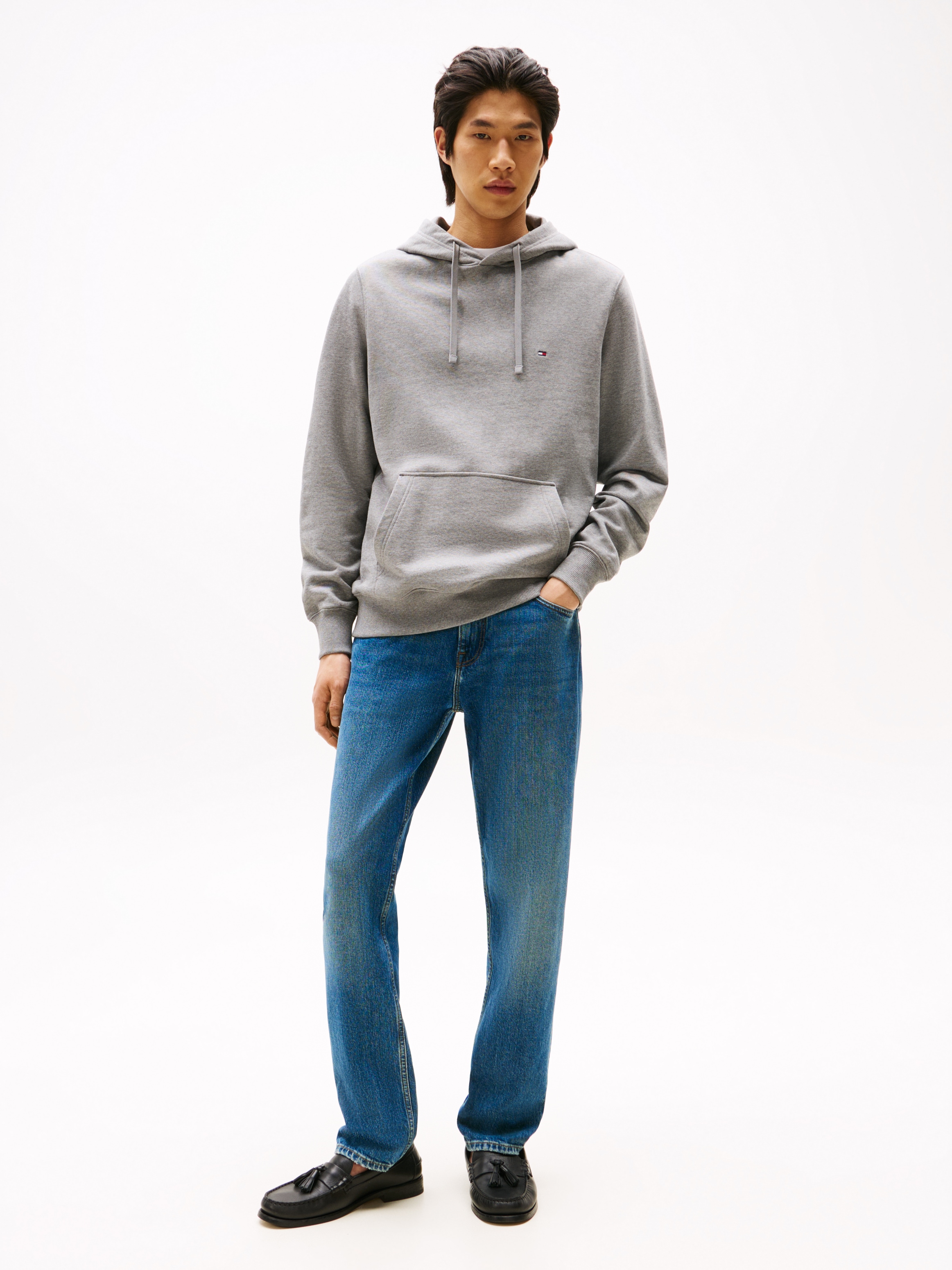Tommy Hilfiger Hoodie »ESSENTIAL TERRY«, mit Tunnelzug und Flag-Stickerei
