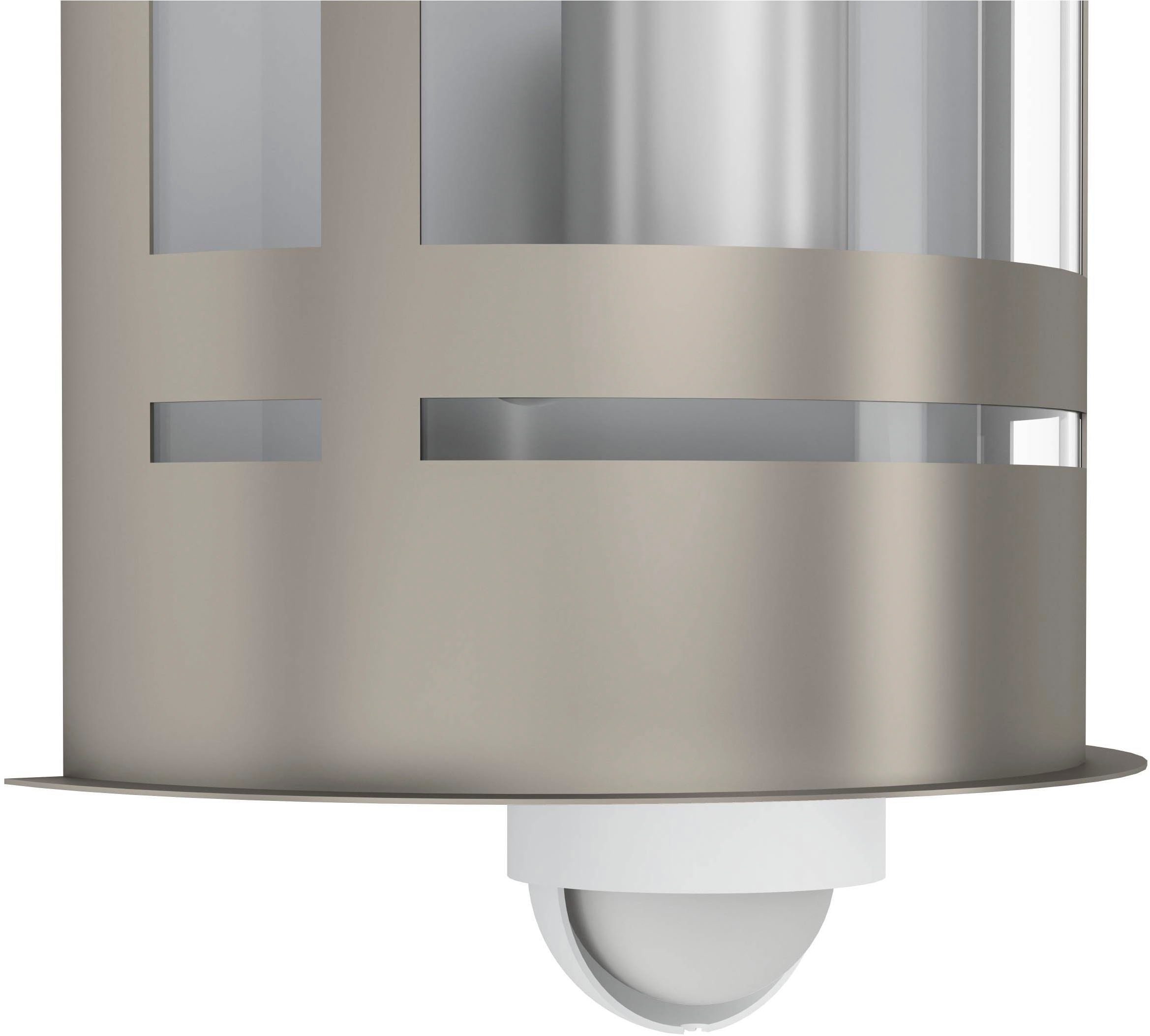 EGLO Wandleuchte »Tribano Außen-Wandlampe, Außenleuchte, silber, Wandleuchte, E27, IP44« E27 1 Stk. Wand-/Deckenleuchte - L20 x H26 x AL10 cm - edelstahl - 1X60W exkl.