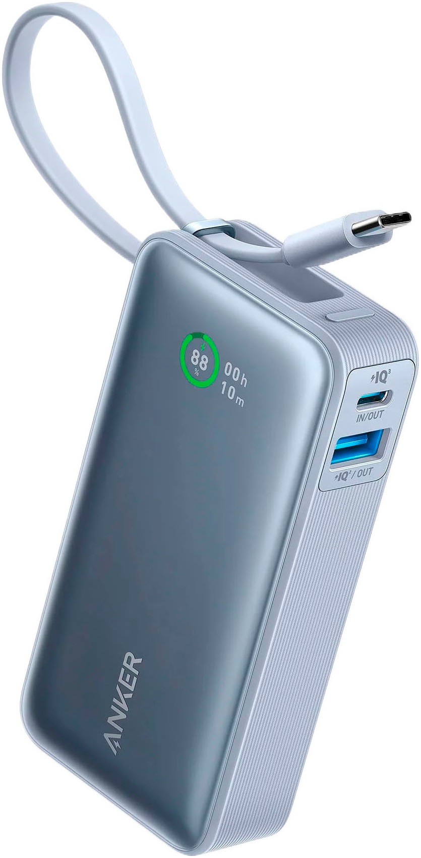 Anker Powerbank »Nano 10.000mAh 30W Integriertes USB-C Kabel«, 10000 mAh